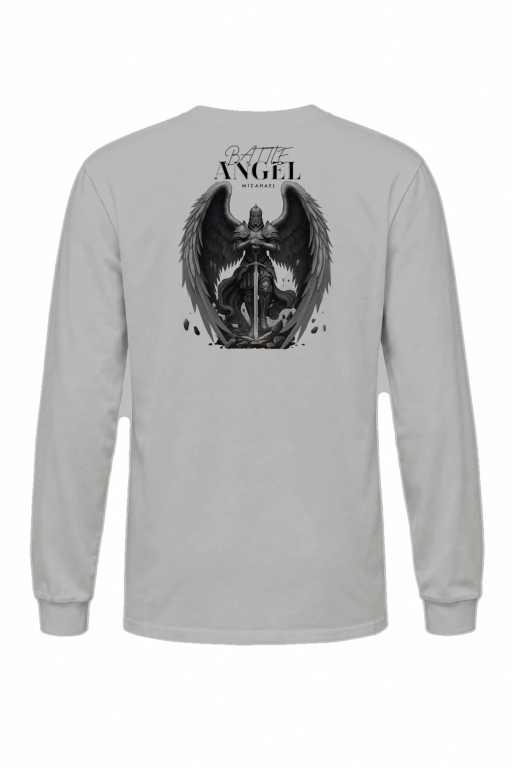 "Battle Angel Michael" Unisex Longsleeve T-shirt | Gildan 2400