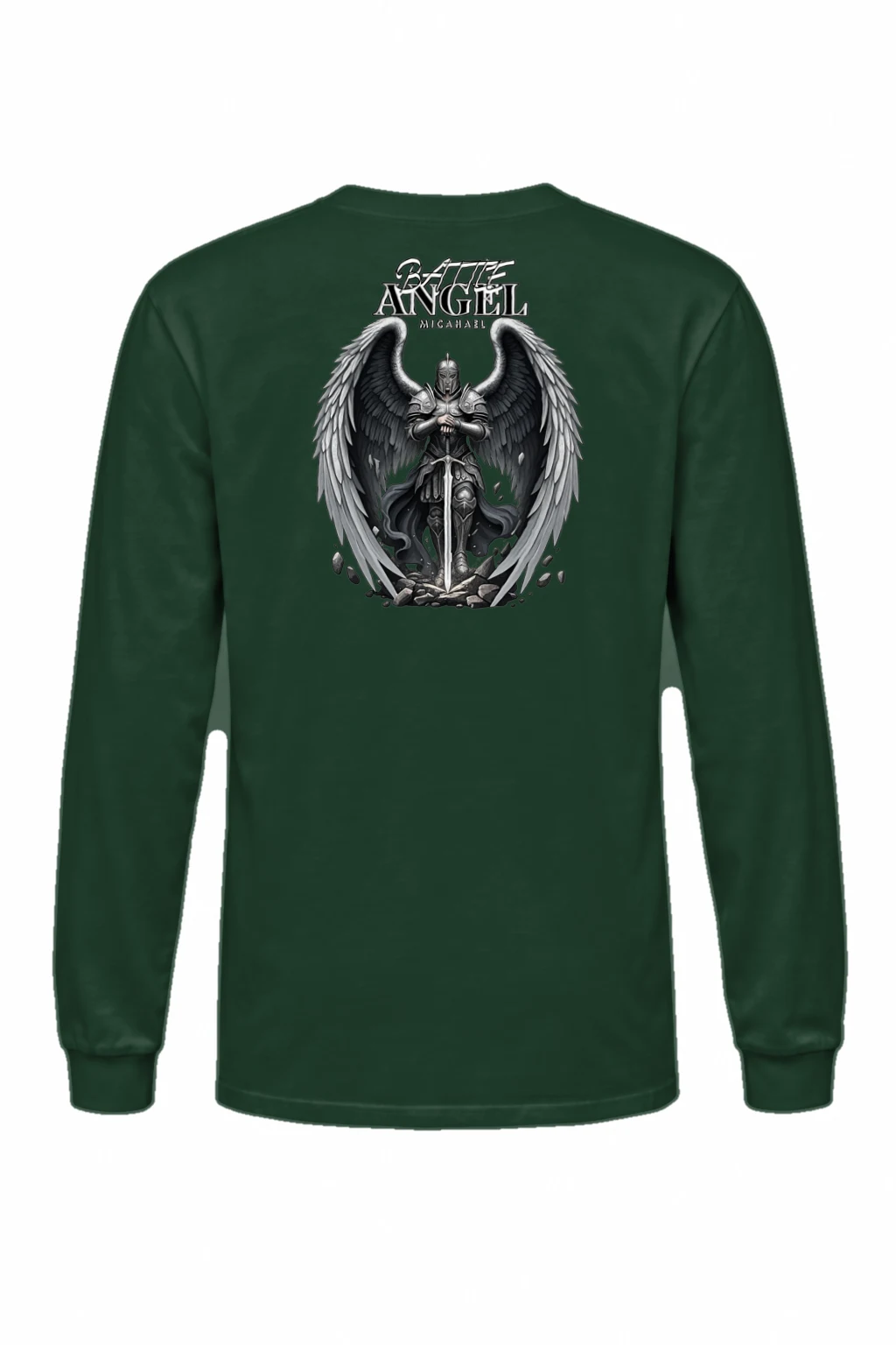 "Battle Angel Michael" Unisex Longsleeve T-shirt | Gildan 2400