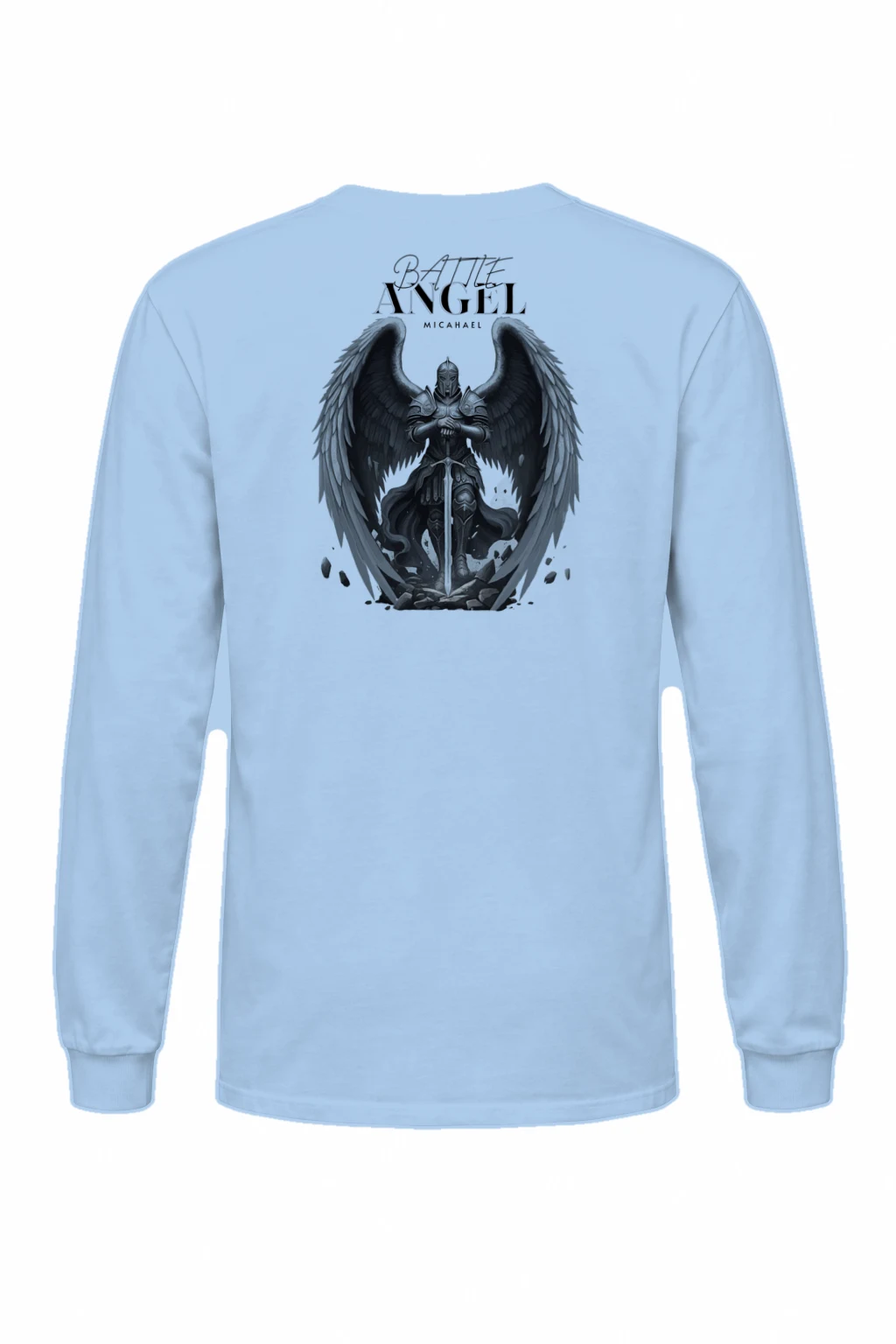 "Battle Angel Michael" Unisex Longsleeve T-shirt | Gildan 2400