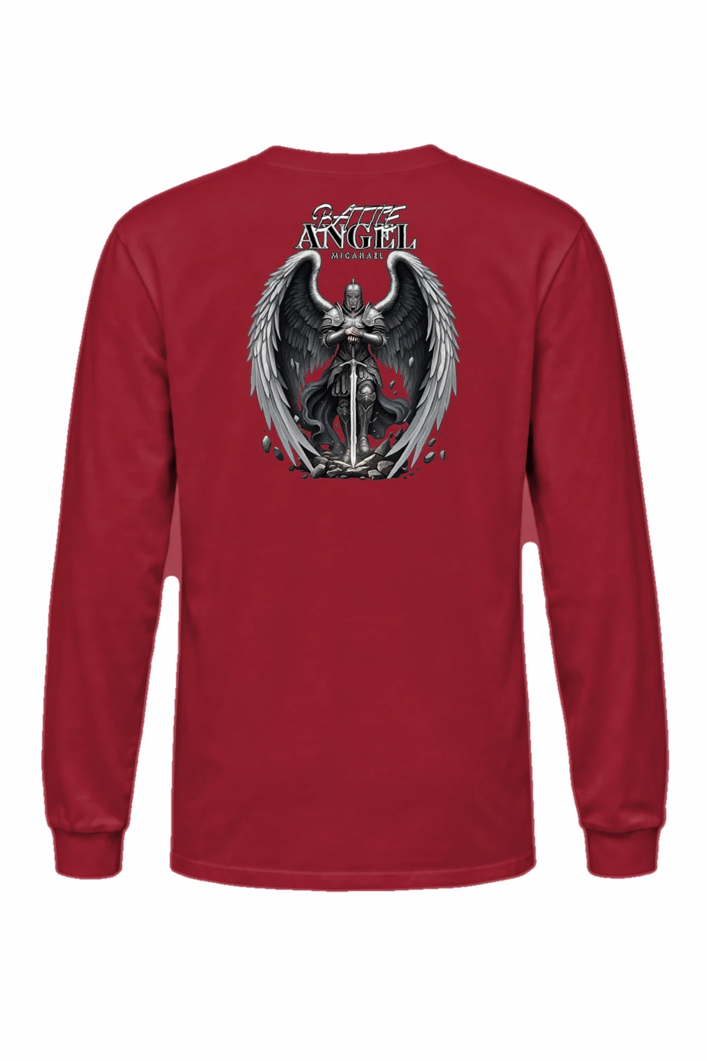 "Battle Angel Michael" Unisex Longsleeve T-shirt | Gildan 2400