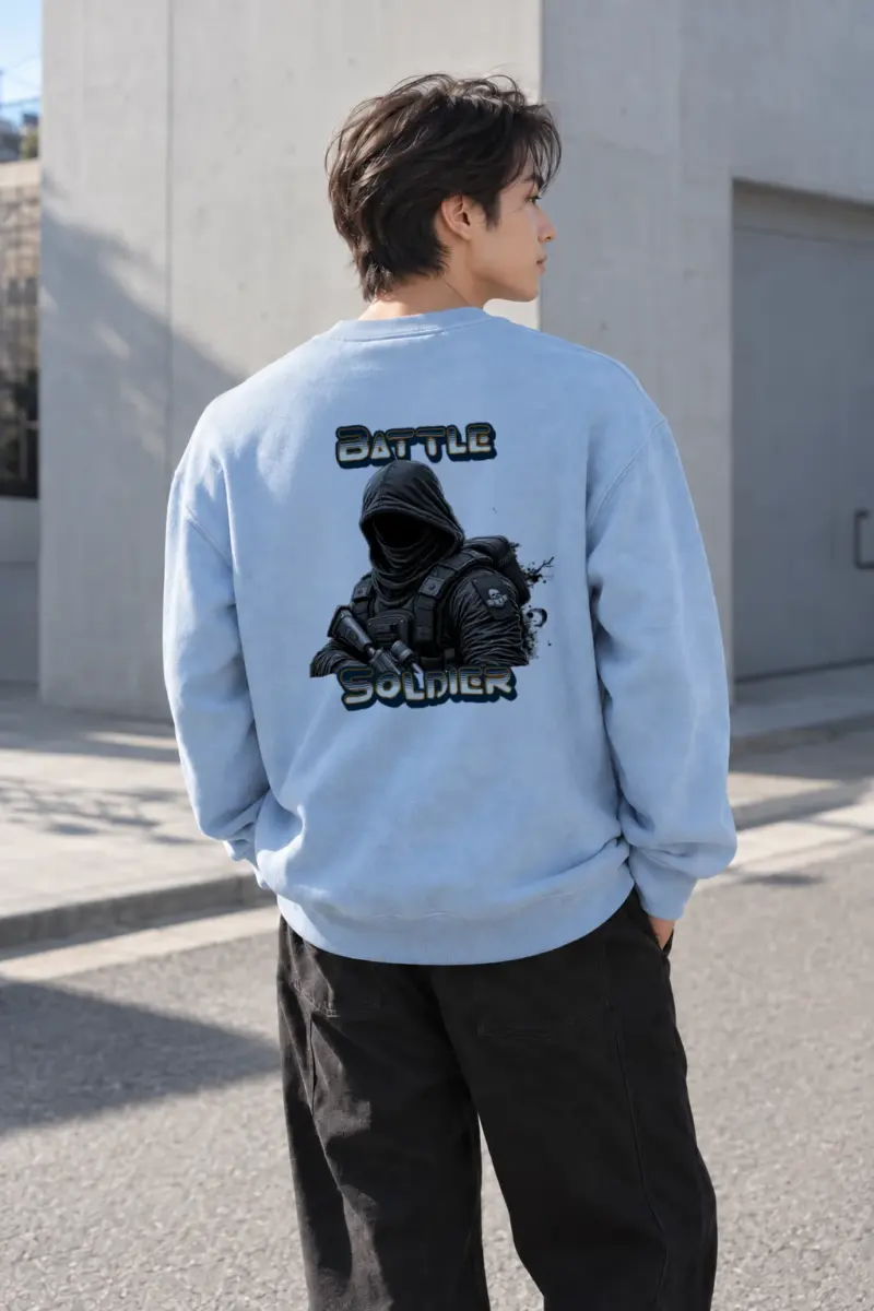 "Battle Soldier" Heavy Blend Unisex Crewneck Sweatshirt | Gildan 18000