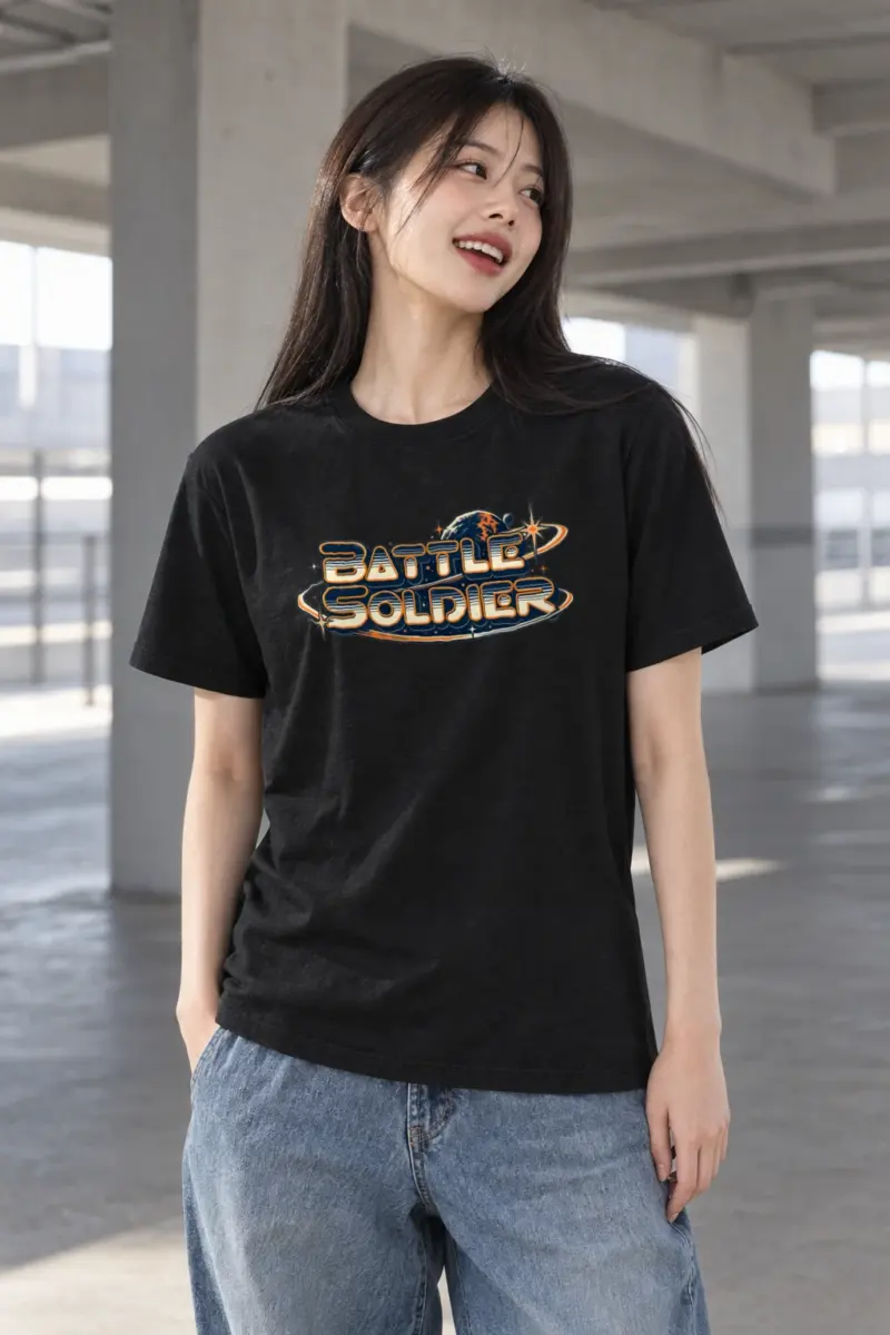 "Battle Soldier" Heavyweight Unisex Crewneck T-shirt