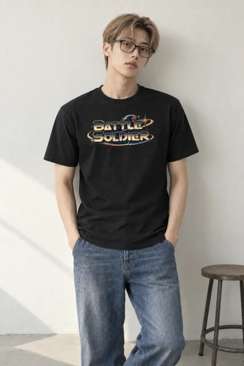 "Battle Soldier" Heavyweight Unisex Crewneck T-shirt | Gildan 5000