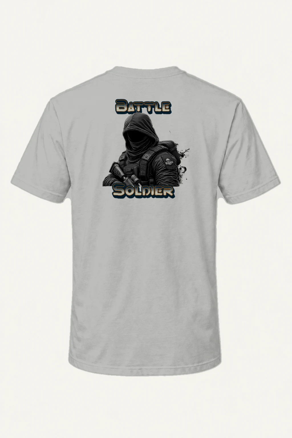 "Battle Soldier" Heavyweight Unisex Crewneck T-shirt | Gildan 5000