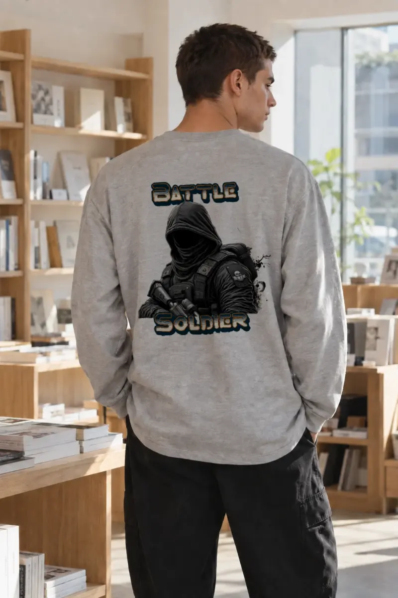 "Battle Soldier" Unisex Longsleeve T-shirt | Gildan 2400