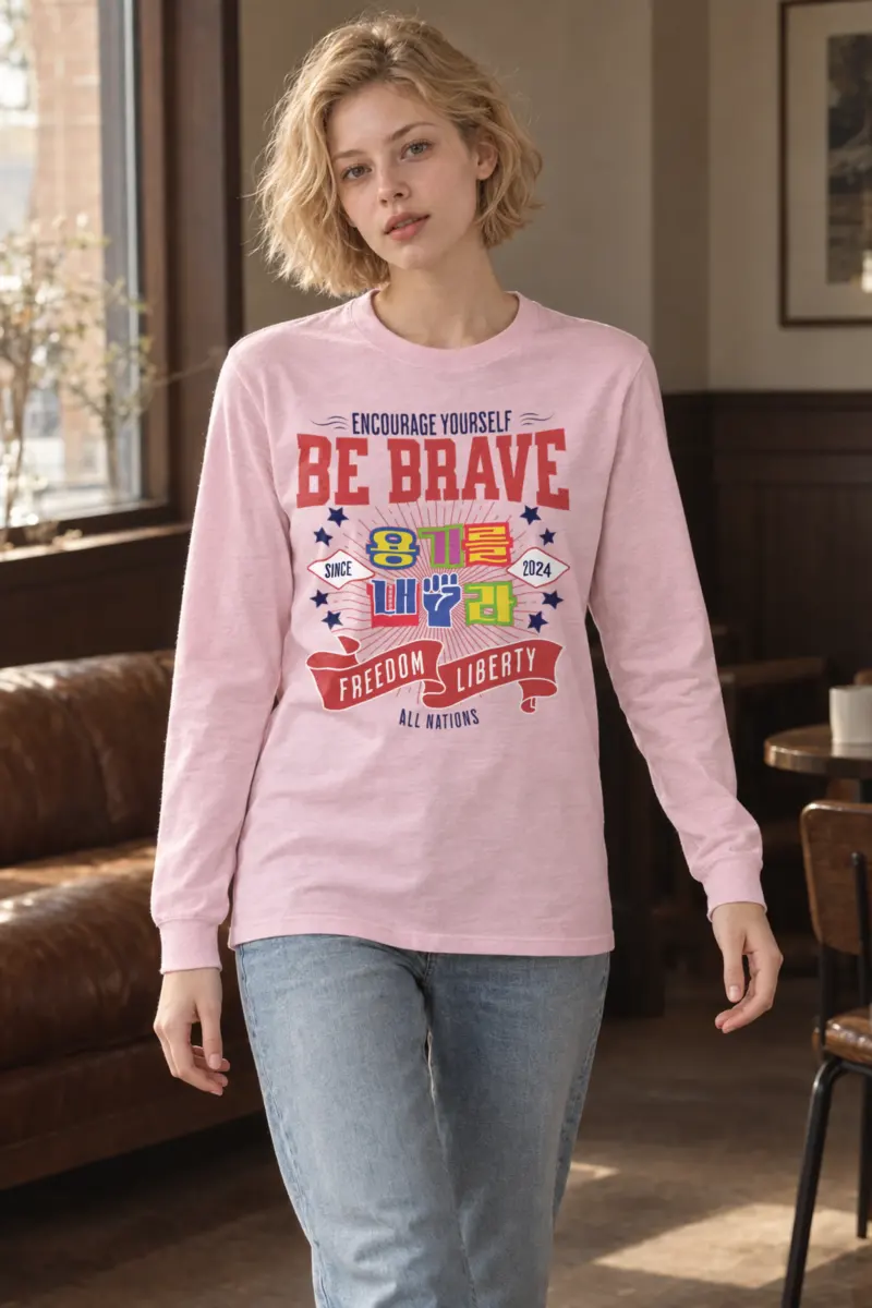 "Be Brave Freedom" Unisex Longsleeve T-shirt