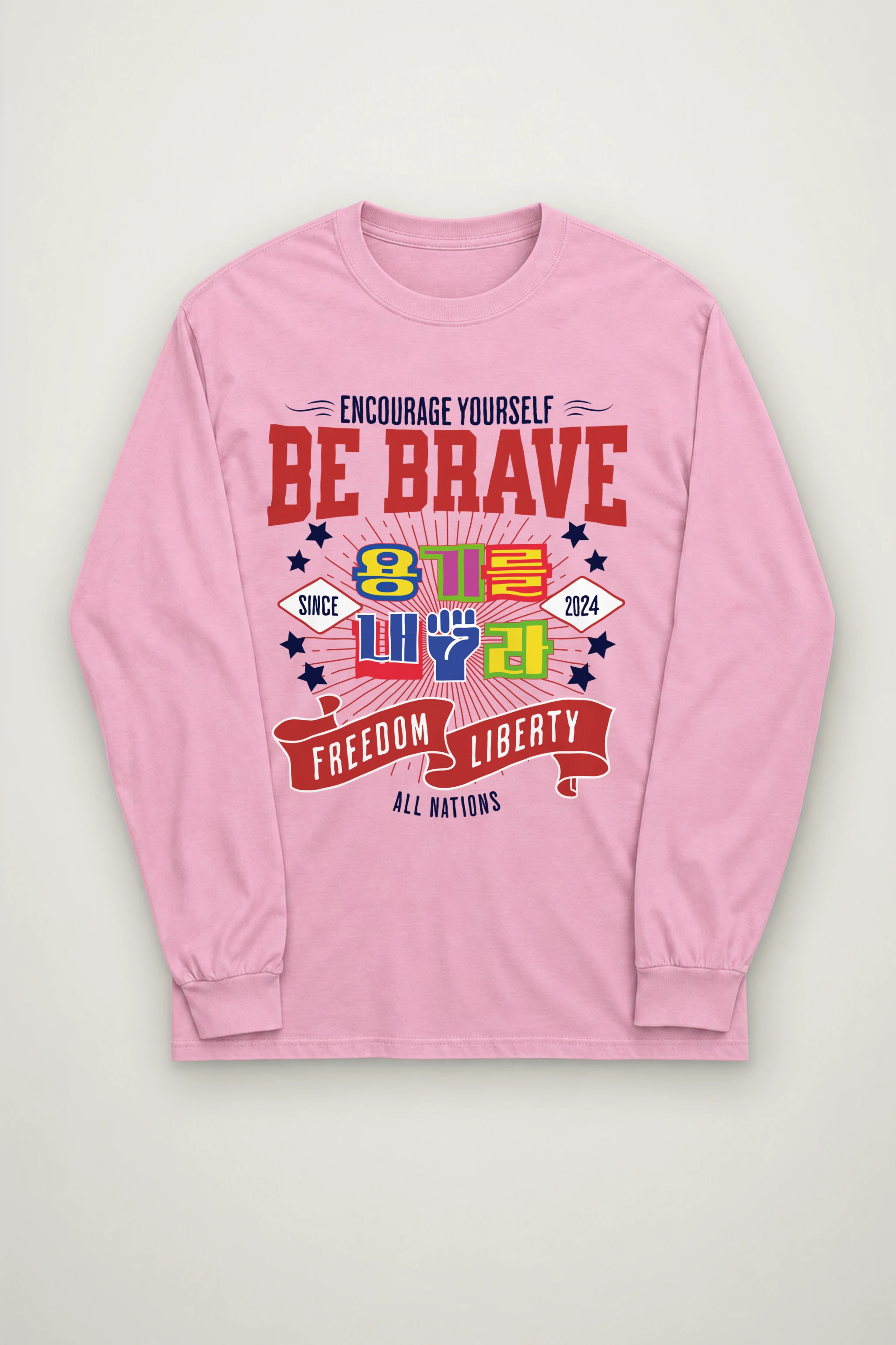 "Be Brave Freedom" Unisex Longsleeve T-shirt