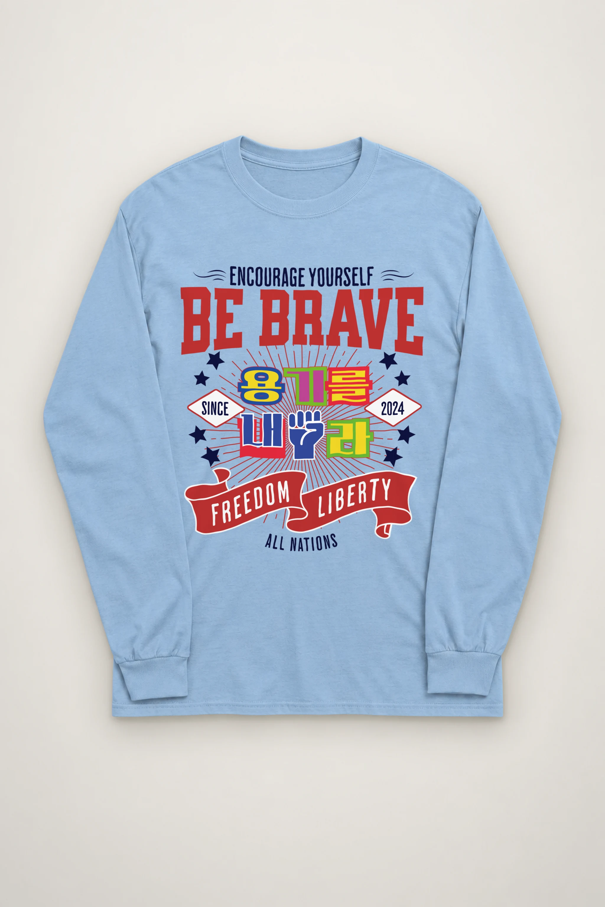 "Be Brave Freedom" Unisex Longsleeve T-shirt