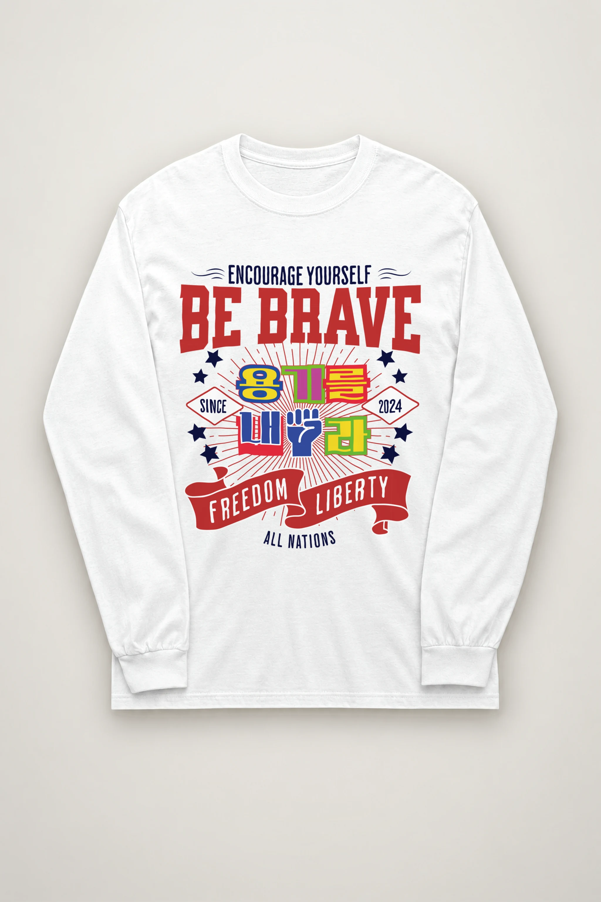 "Be Brave Freedom" Unisex Longsleeve T-shirt
