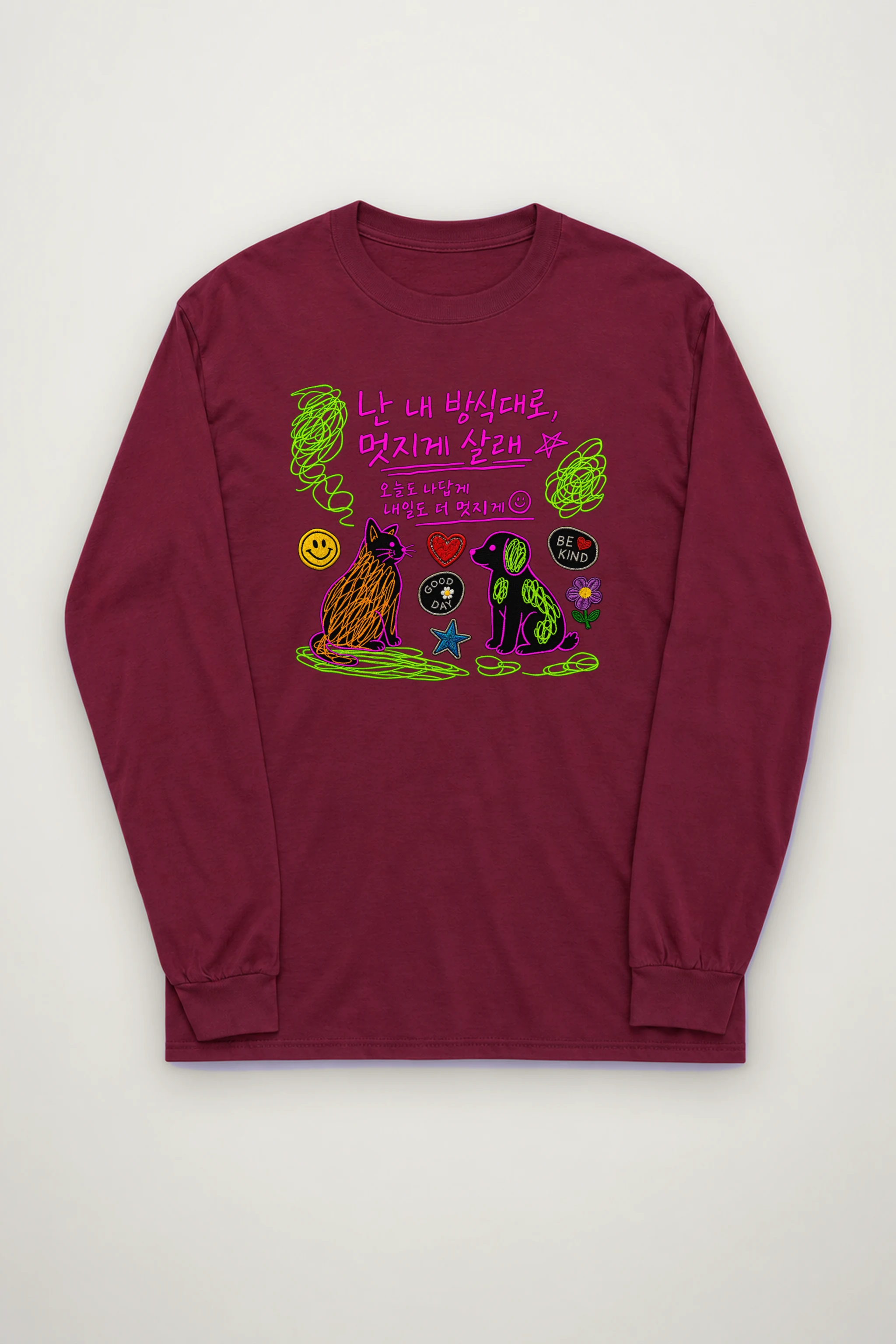 "Be Kind Good Day" Unisex Longsleeve T-shirt