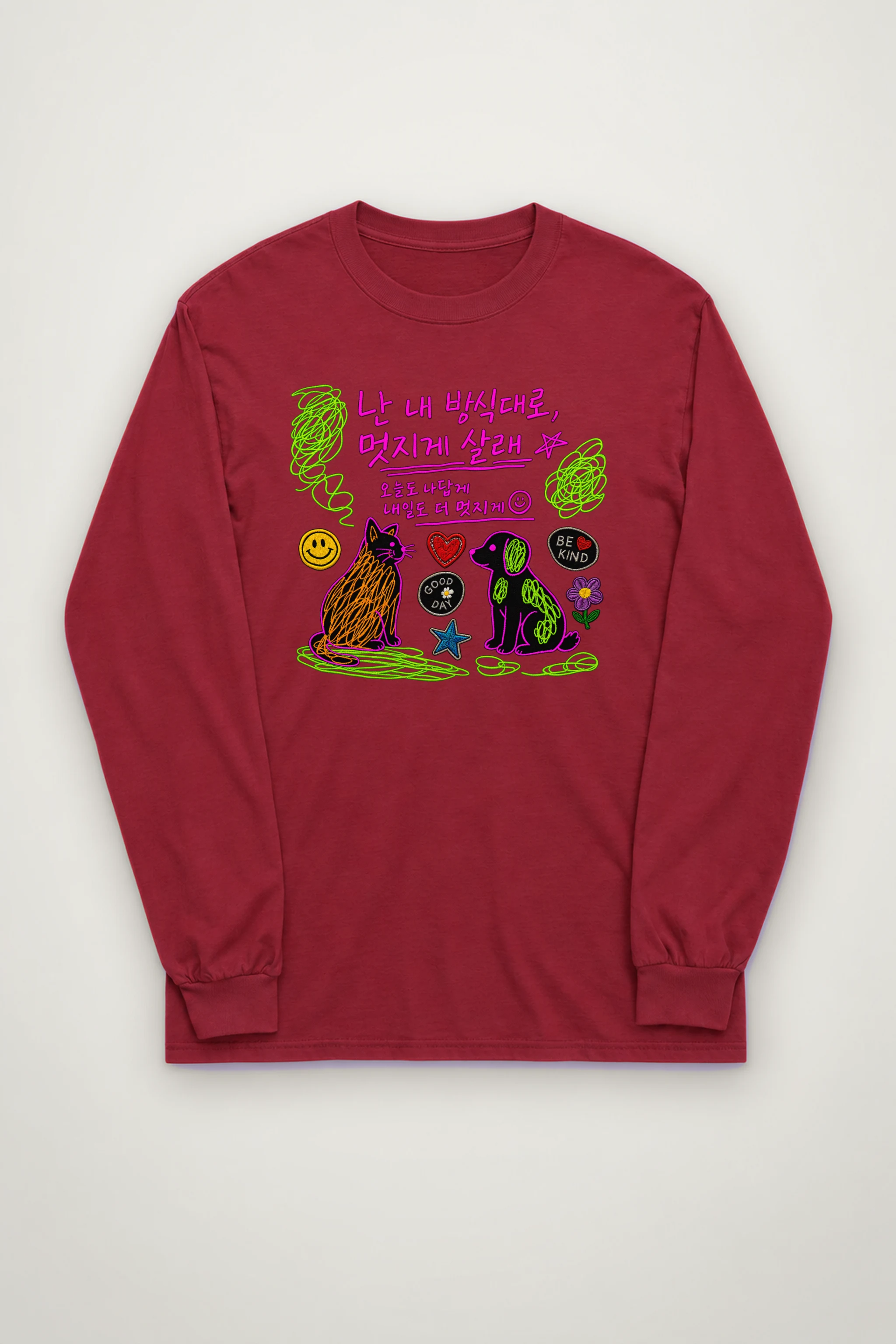 "Be Kind Good Day" Unisex Longsleeve T-shirt