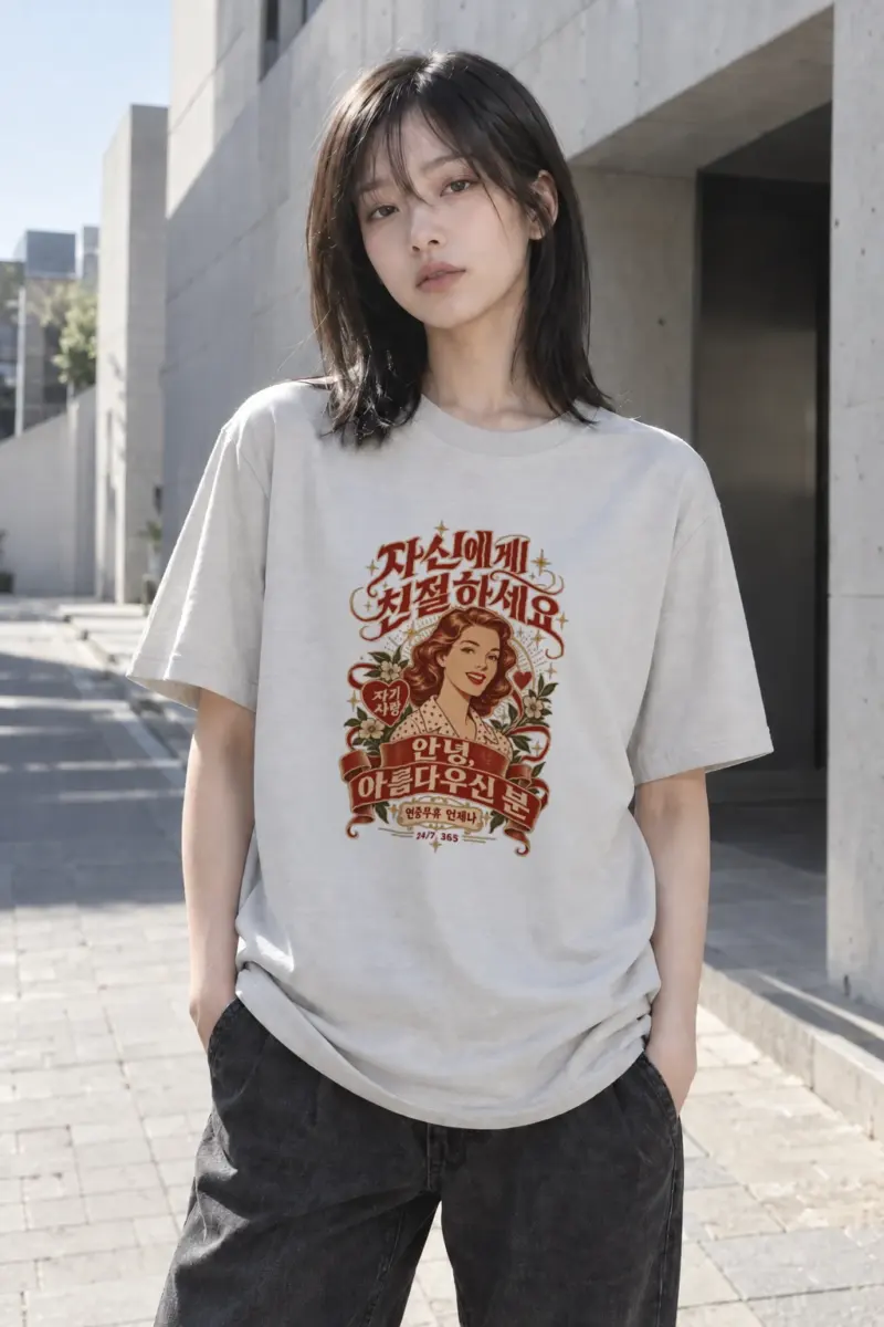 "Be Kind To Yourself" Heavyweight Unisex Crewneck T-shirt | Gildan 5000