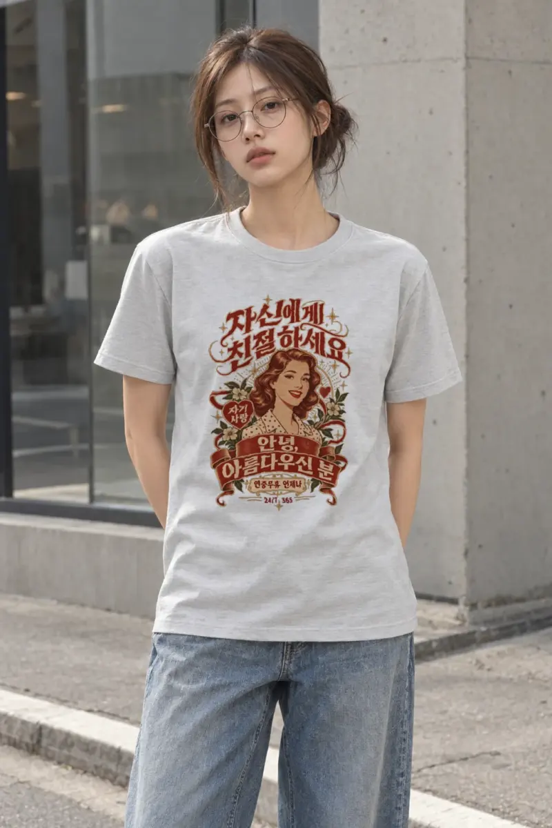 "Be Kind To Yourself" Heavyweight Unisex Crewneck T-shirt | Gildan 5000