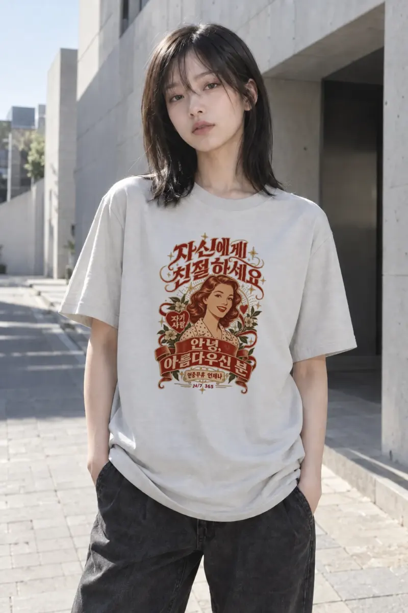 "Be Kind To Yourself" Heavyweight Unisex Crewneck T-shirt | Gildan 5000