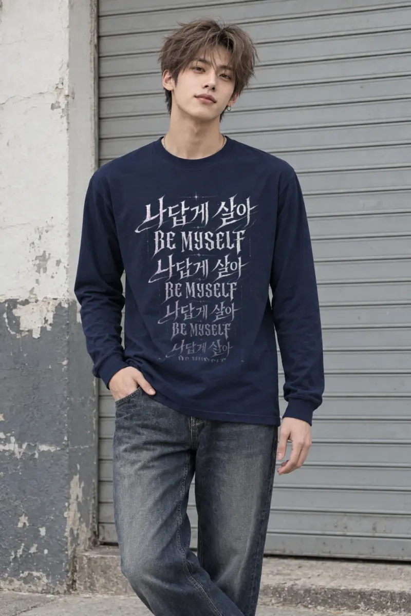 "Be Myself Cascade" Unisex Longsleeve T-shirt