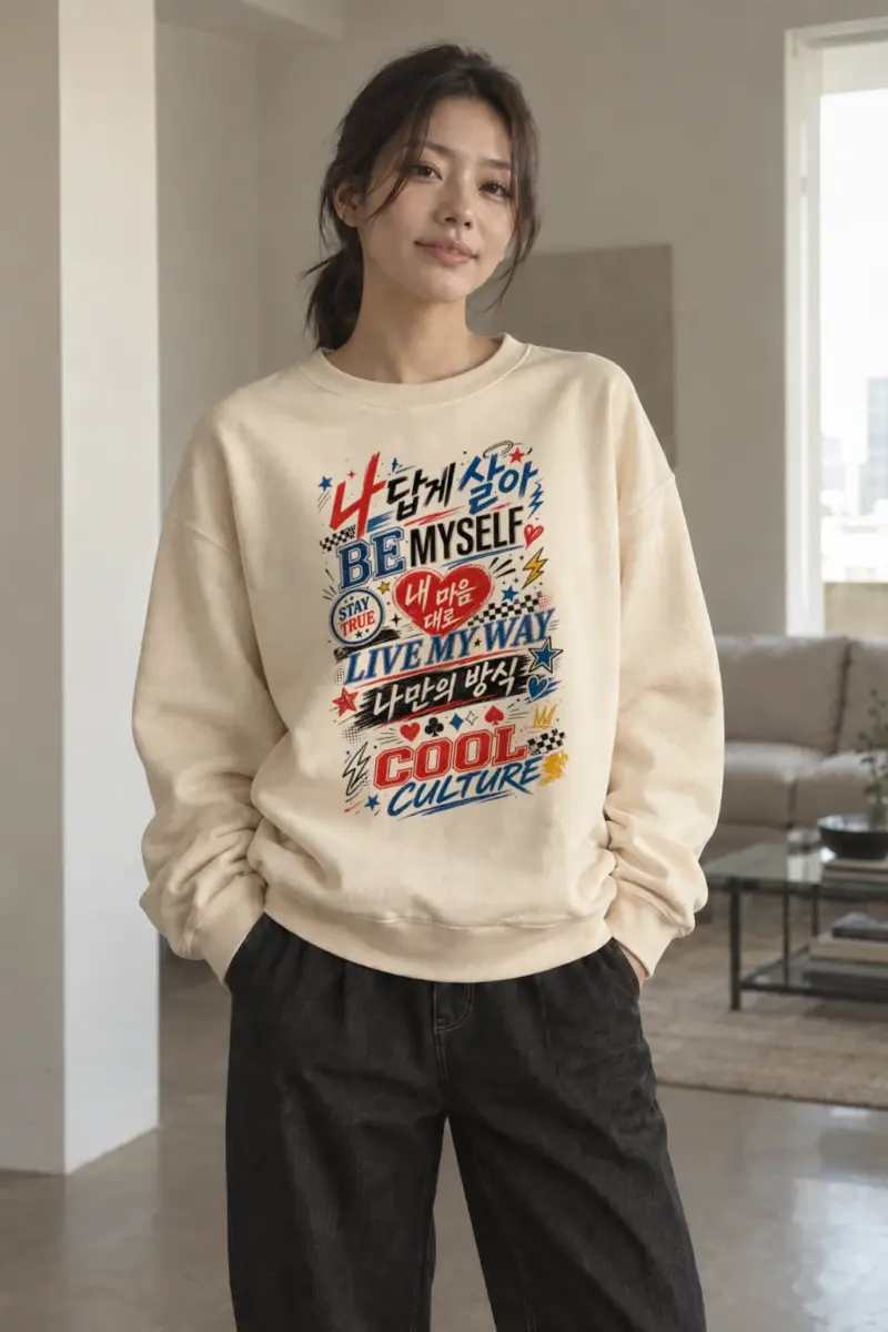 "Be Myself" Unisex Sponge Fleece Crewneck Sweatshirt | Bella + Canvas 3901