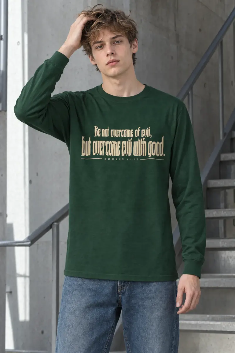 "Be Not Overcome of Evil" Unisex Longsleeve T-shirt