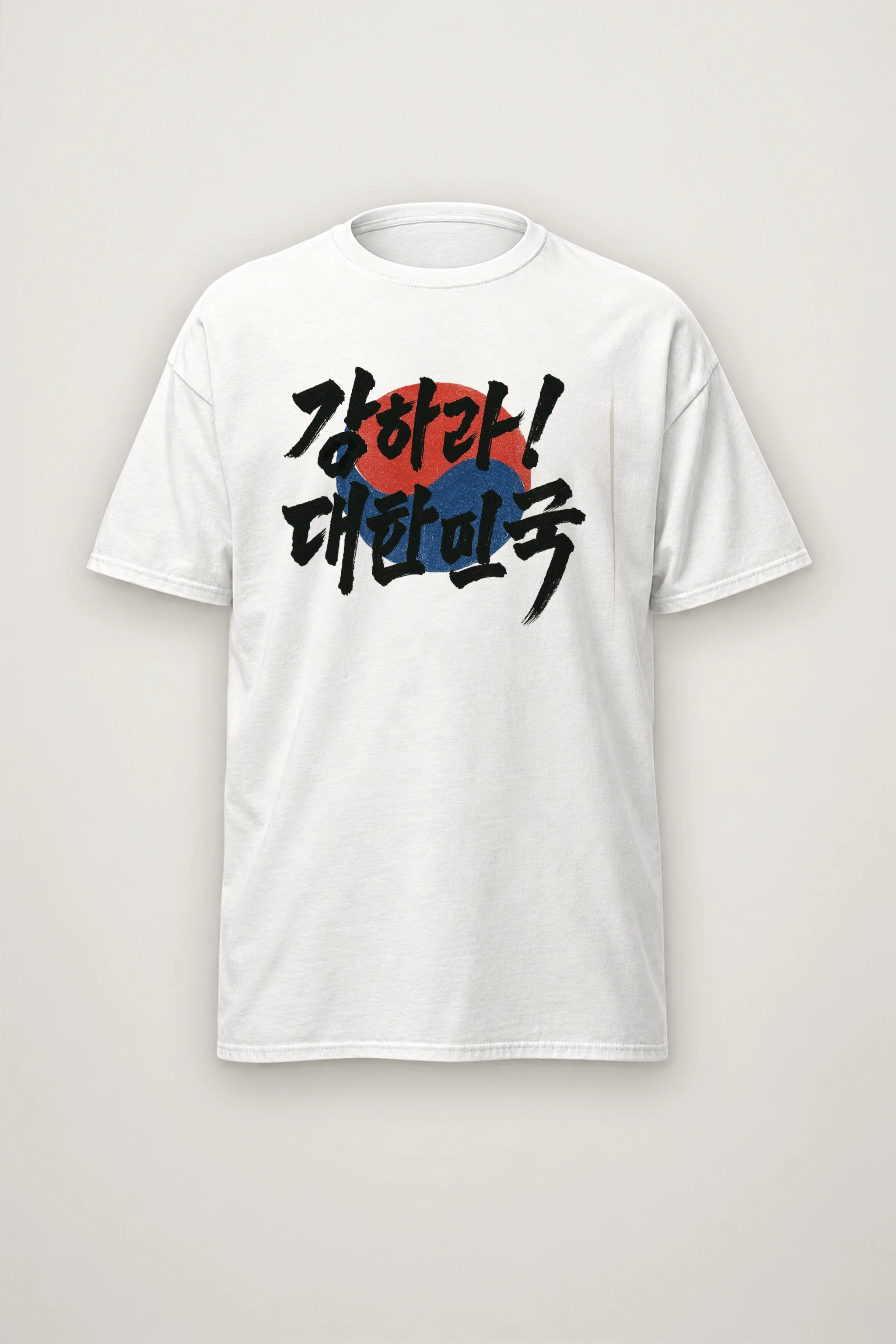"Be Strong Korea" Heavyweight Unisex Crewneck T-shirt
