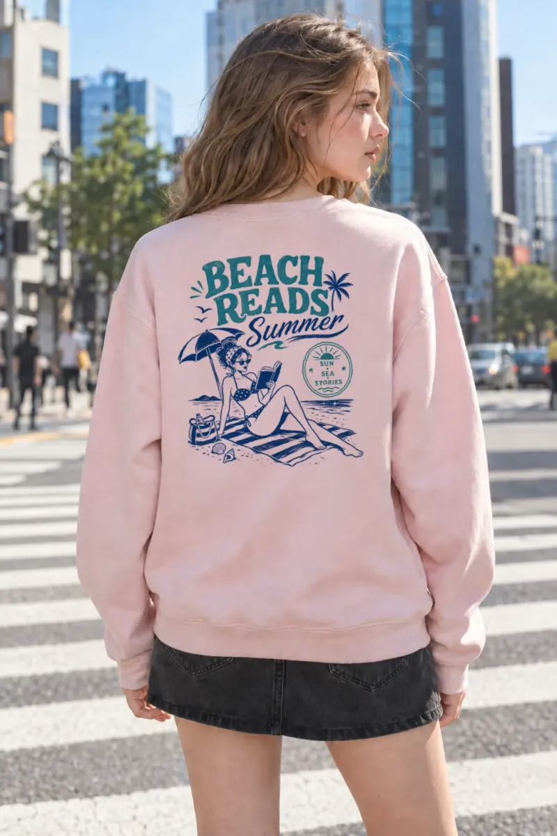 “Beach Beads” Heavy Blend Unisex Crewneck Sweatshirt | Gildan 18000