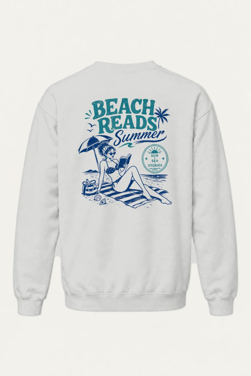 "Beach Beads" Heavy Blend Unisex Crewneck Sweatshirt | Gildan 18000