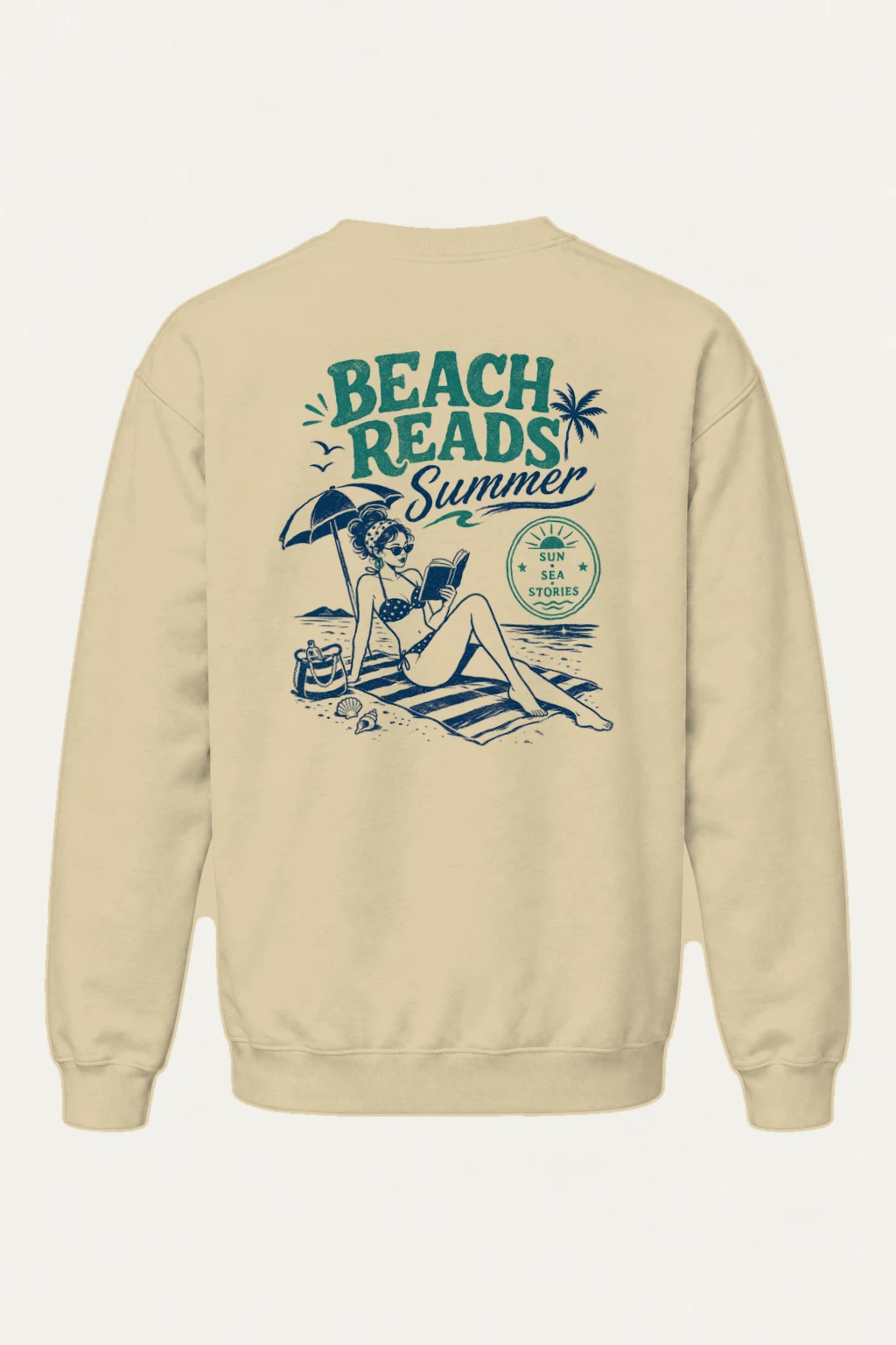 "Beach Beads" Heavy Blend Unisex Crewneck Sweatshirt | Gildan 18000