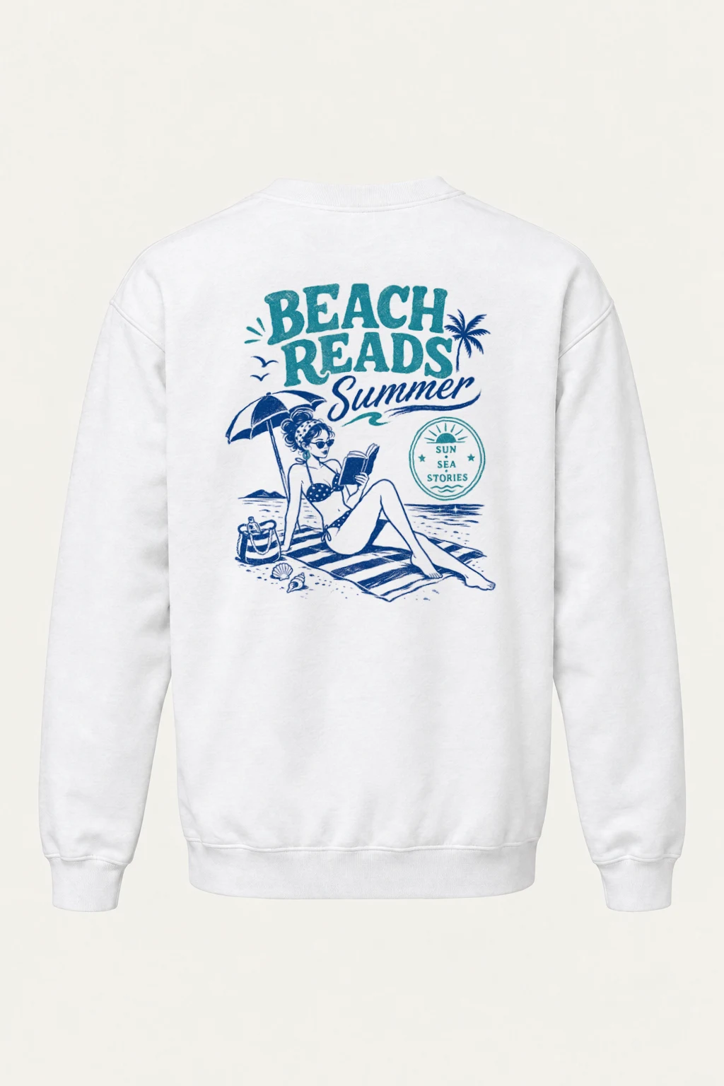 "Beach Beads" Heavy Blend Unisex Crewneck Sweatshirt | Gildan 18000