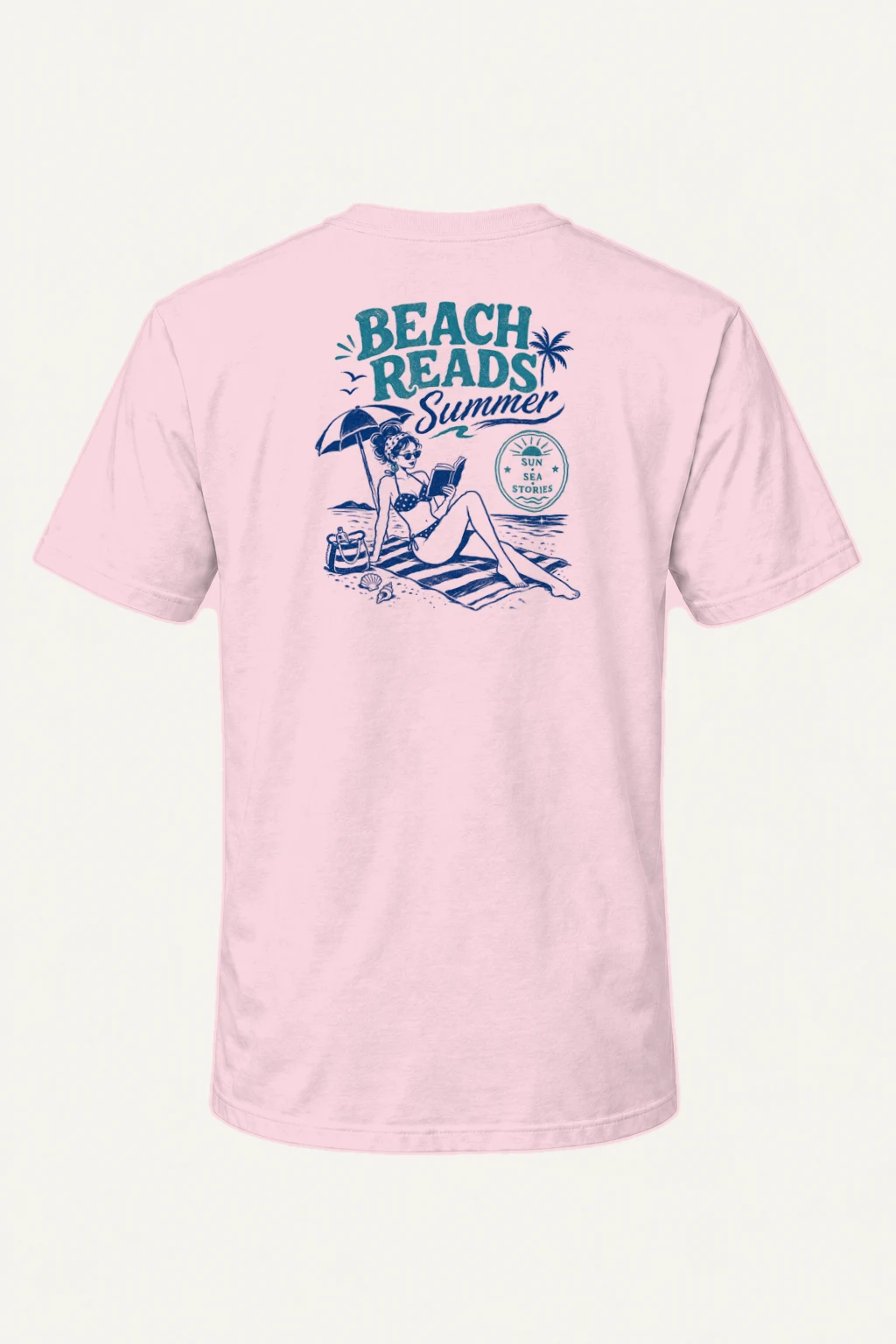 "Beach Beads" Heavyweight Unisex Crewneck T-shirt | Gildan 5000