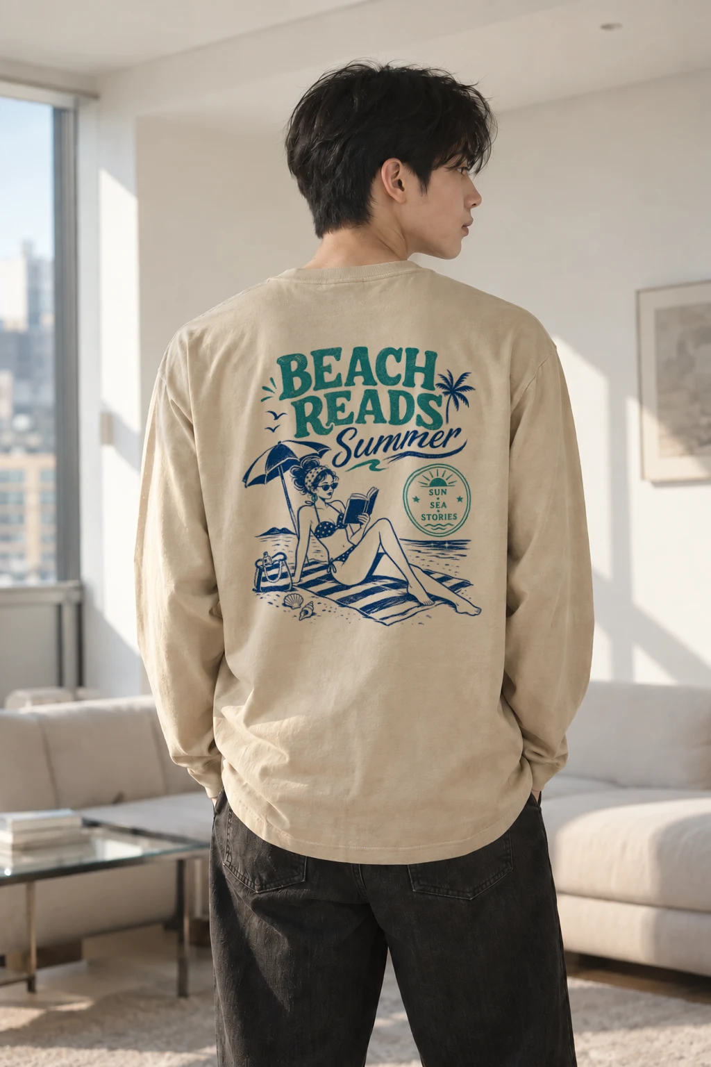 "Beach Beads" Unisex Longsleeve T-shirt | Gildan 2400