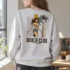 "Beach Club Paradise" Heavy Blend Unisex Crewneck Sweatshirt | Gildan 18000