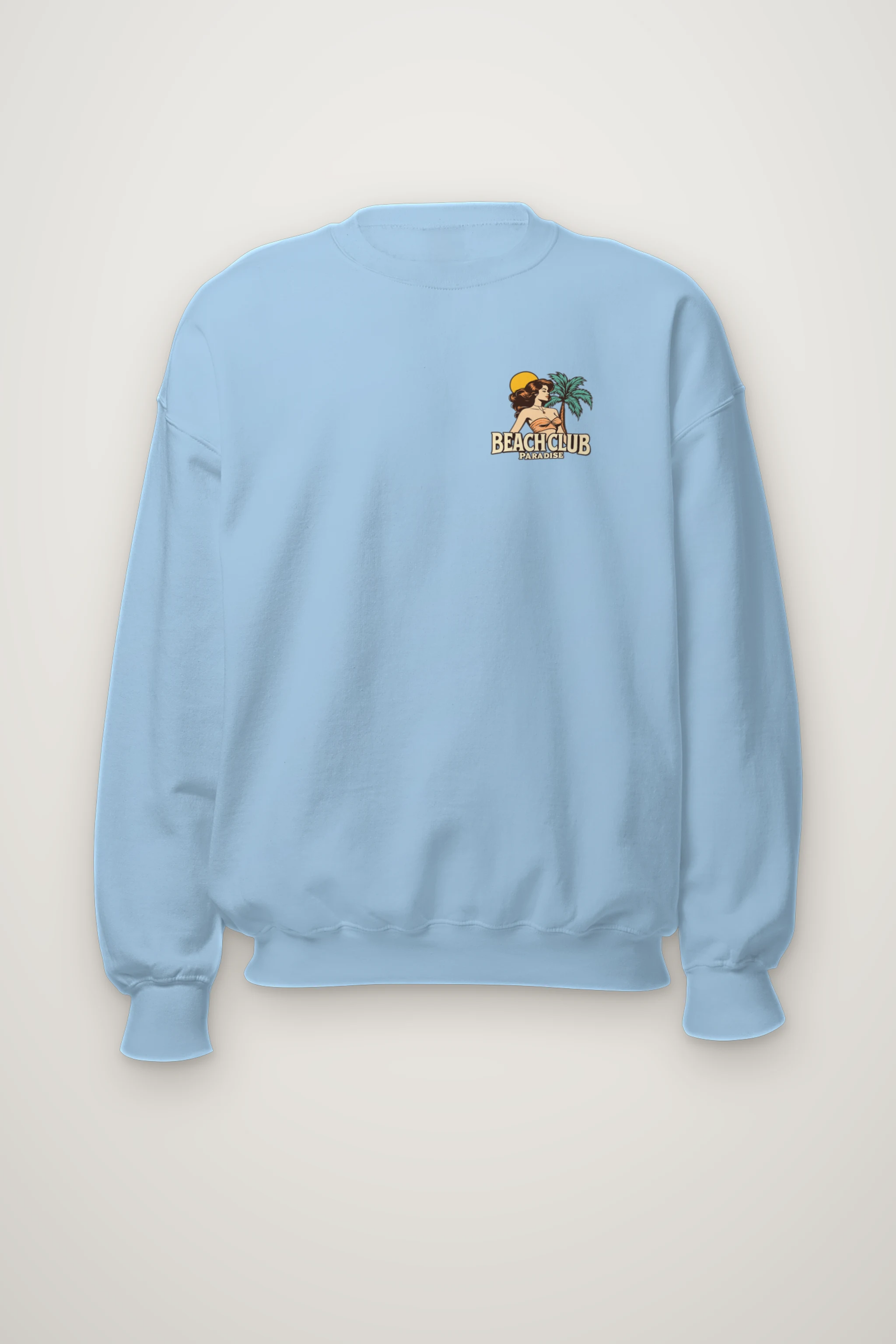 "Beach Club Paradise" Heavy Blend Unisex Crewneck Sweatshirt