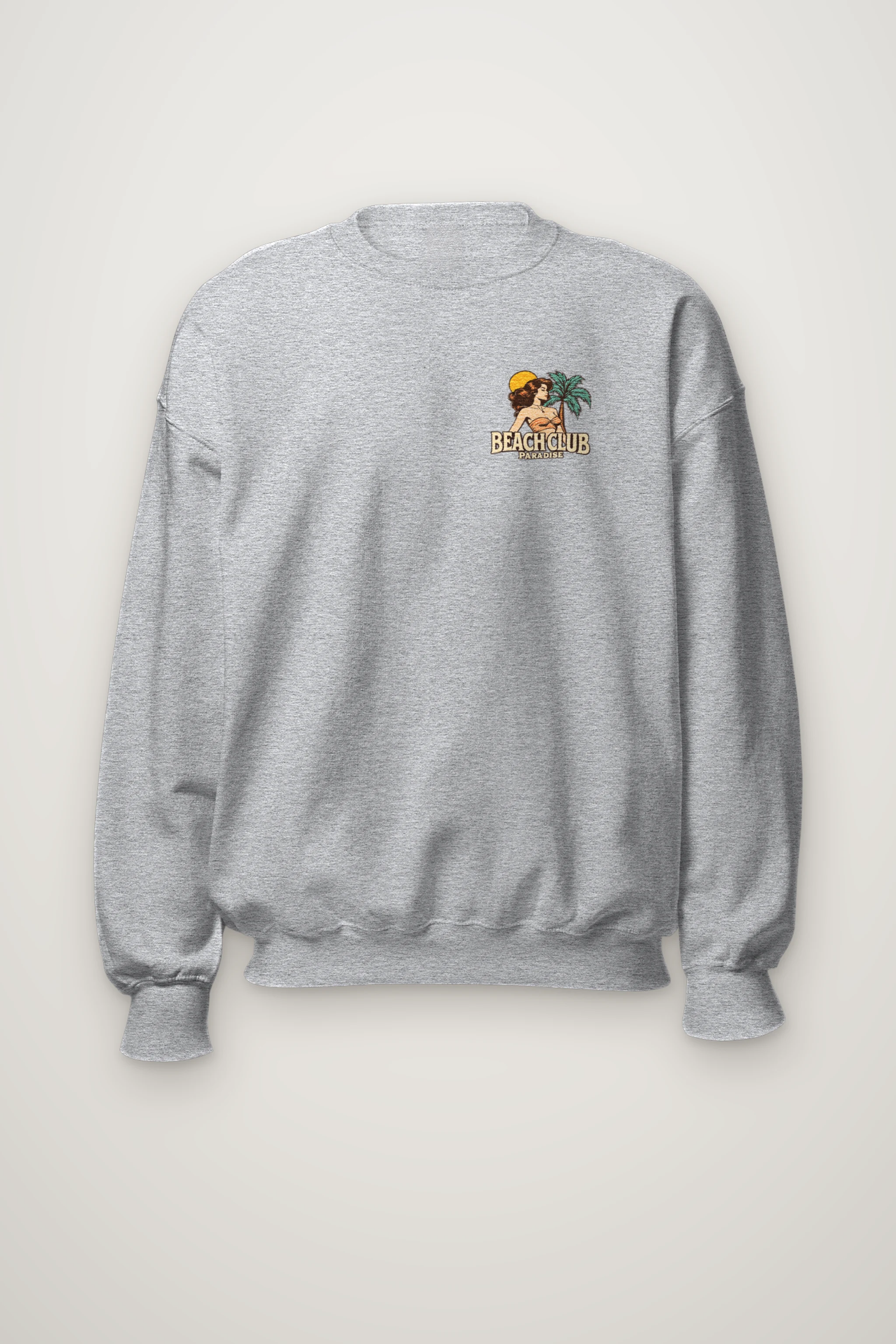 "Beach Club Paradise" Heavy Blend Unisex Crewneck Sweatshirt