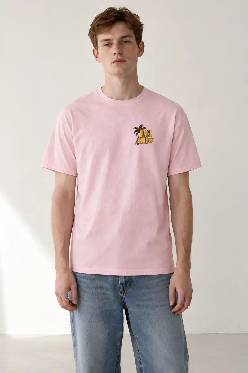 "Beach Club Paradise" Heavyweight Unisex Crewneck T-shirt