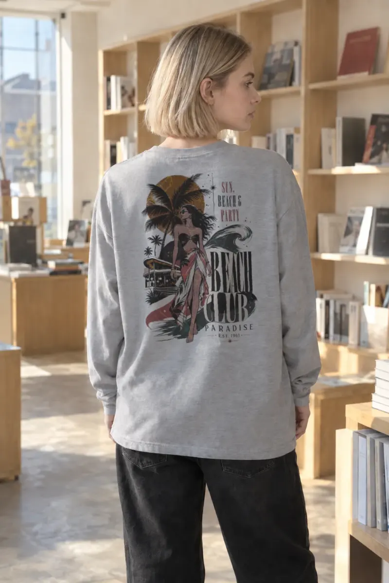 "Beach Club Paradise" Unisex Longsleeve T-shirt | Gildan 2400