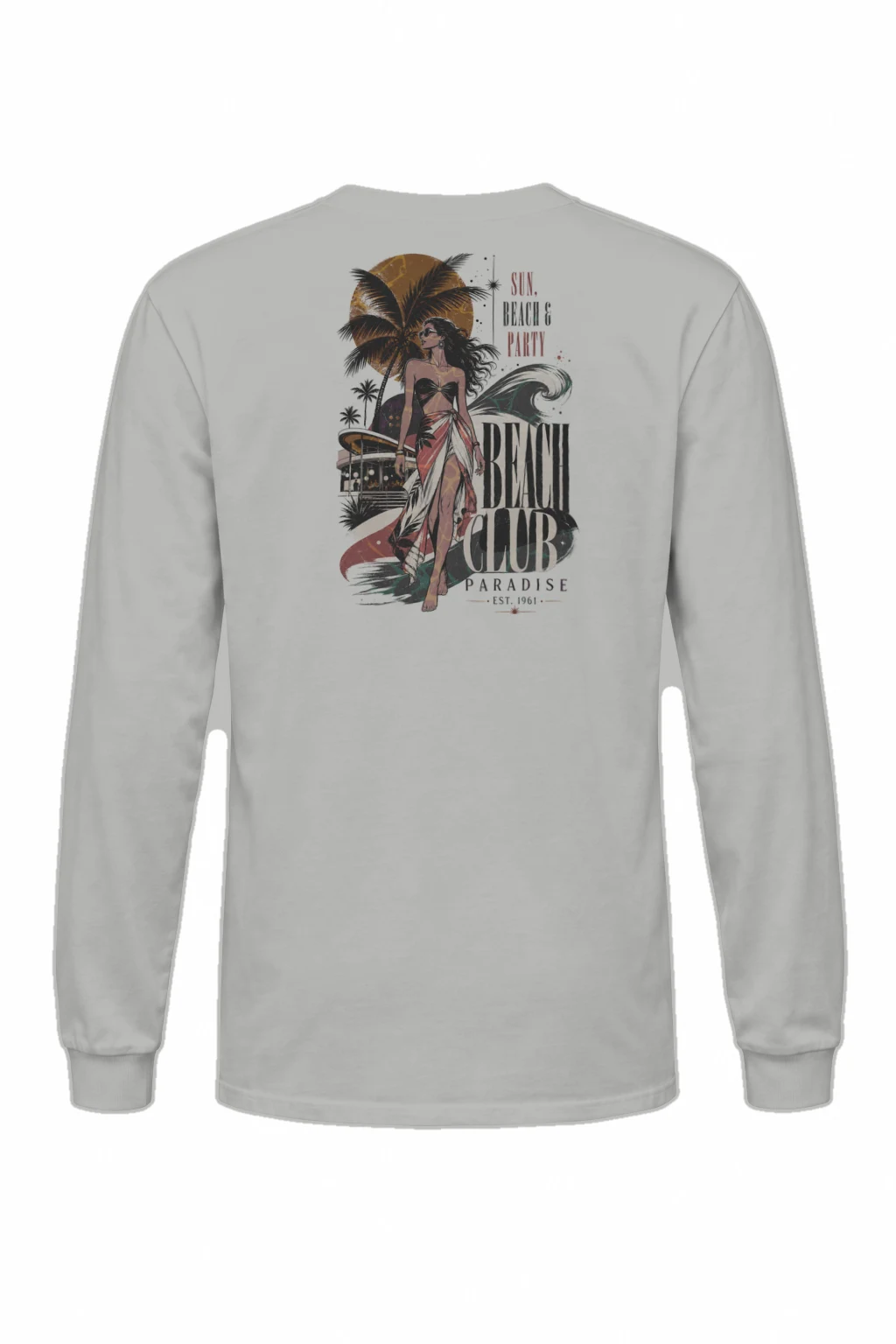 "Beach Club Paradise" Unisex Longsleeve T-shirt | Gildan 2400