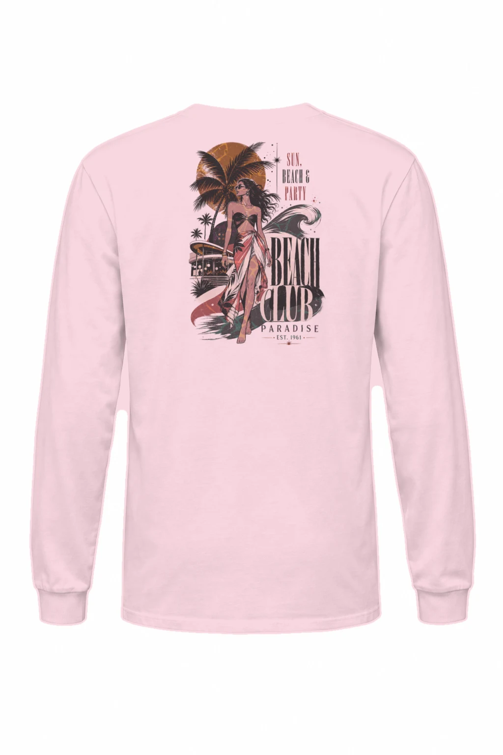 "Beach Club Paradise" Unisex Longsleeve T-shirt | Gildan 2400