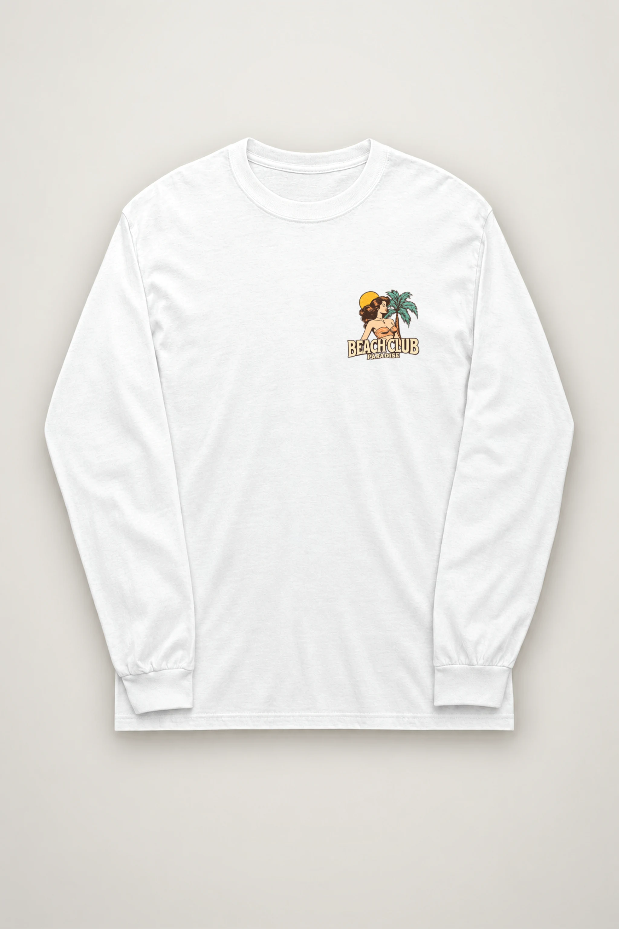 "Beach Club Paradise" Unisex Longsleeve T-shirt