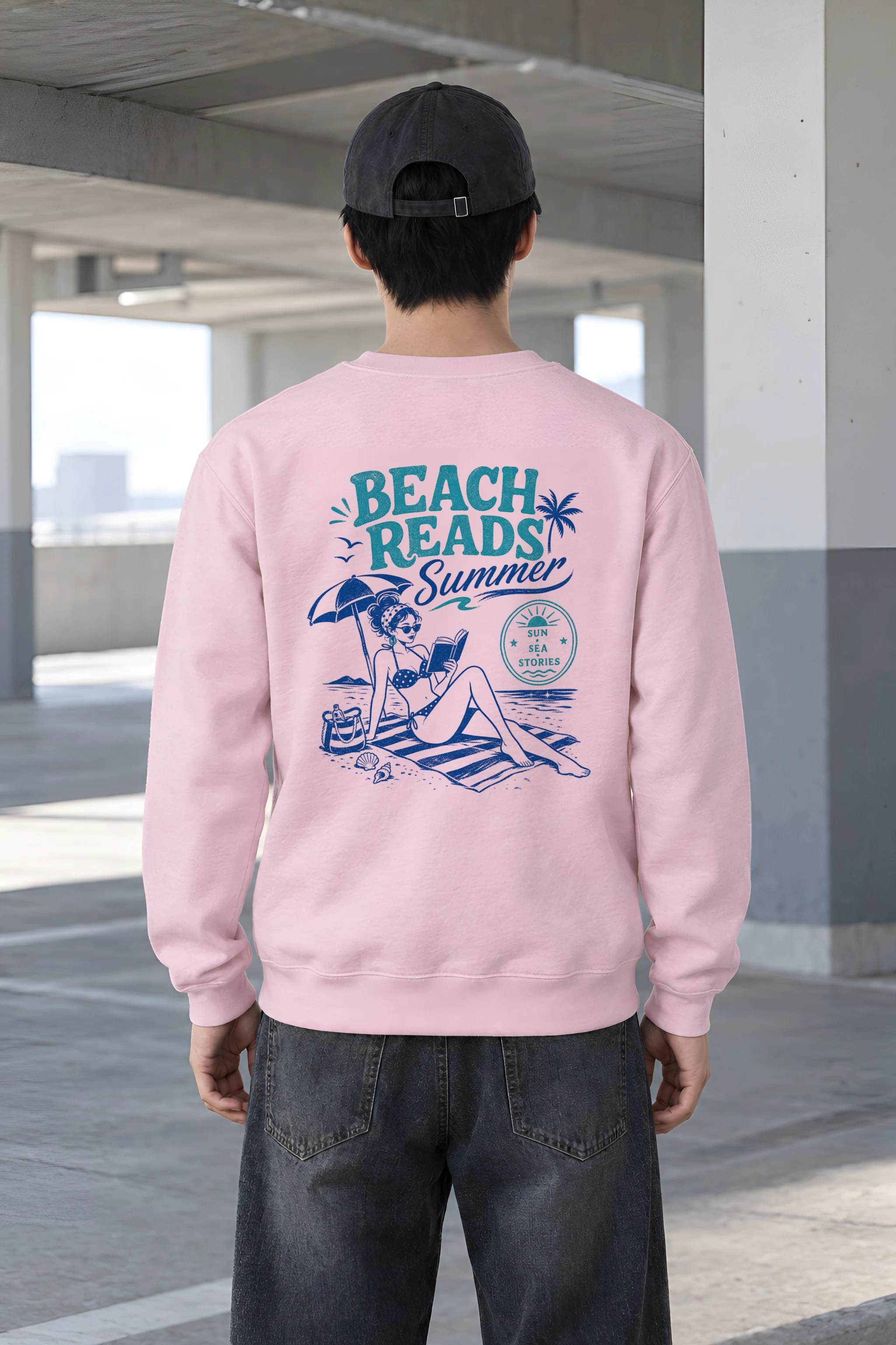"Beach Reads" Heavy Blend Unisex Crewneck Sweatshirt