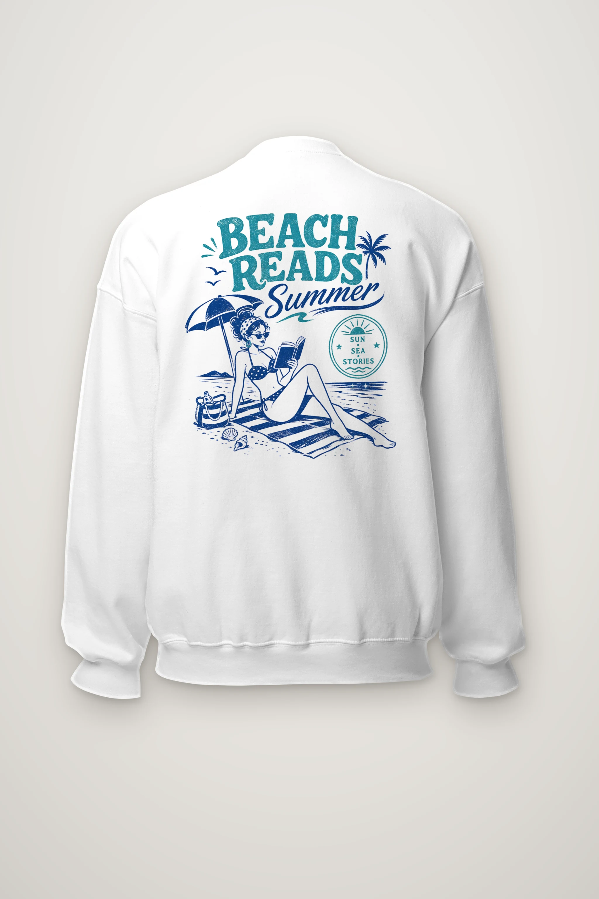 "Beach Reads" Heavy Blend Unisex Crewneck Sweatshirt