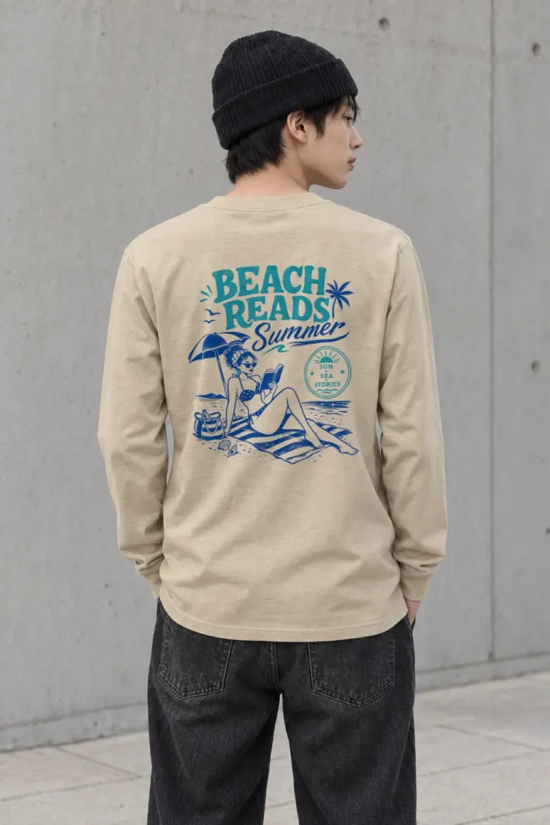 "Beach Reads" Unisex Longsleeve T-shirt