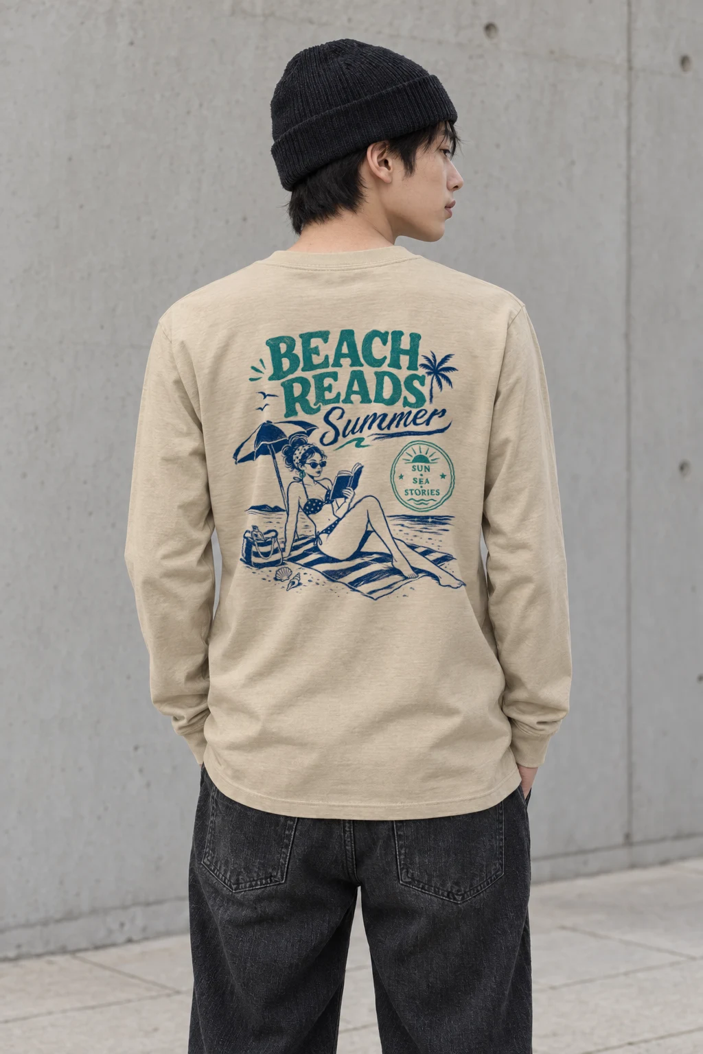 "Beach Reads" Unisex Longsleeve T-shirt | Gildan 2400