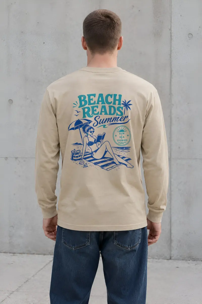 "Beach Reads" Unisex Longsleeve T-shirt