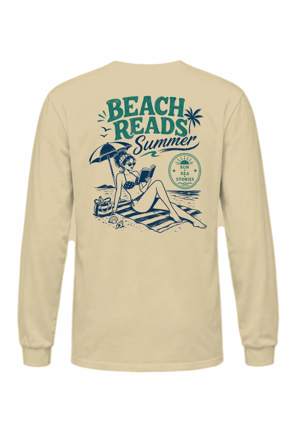 "Beach Reads" Unisex Longsleeve T-shirt | Gildan 2400