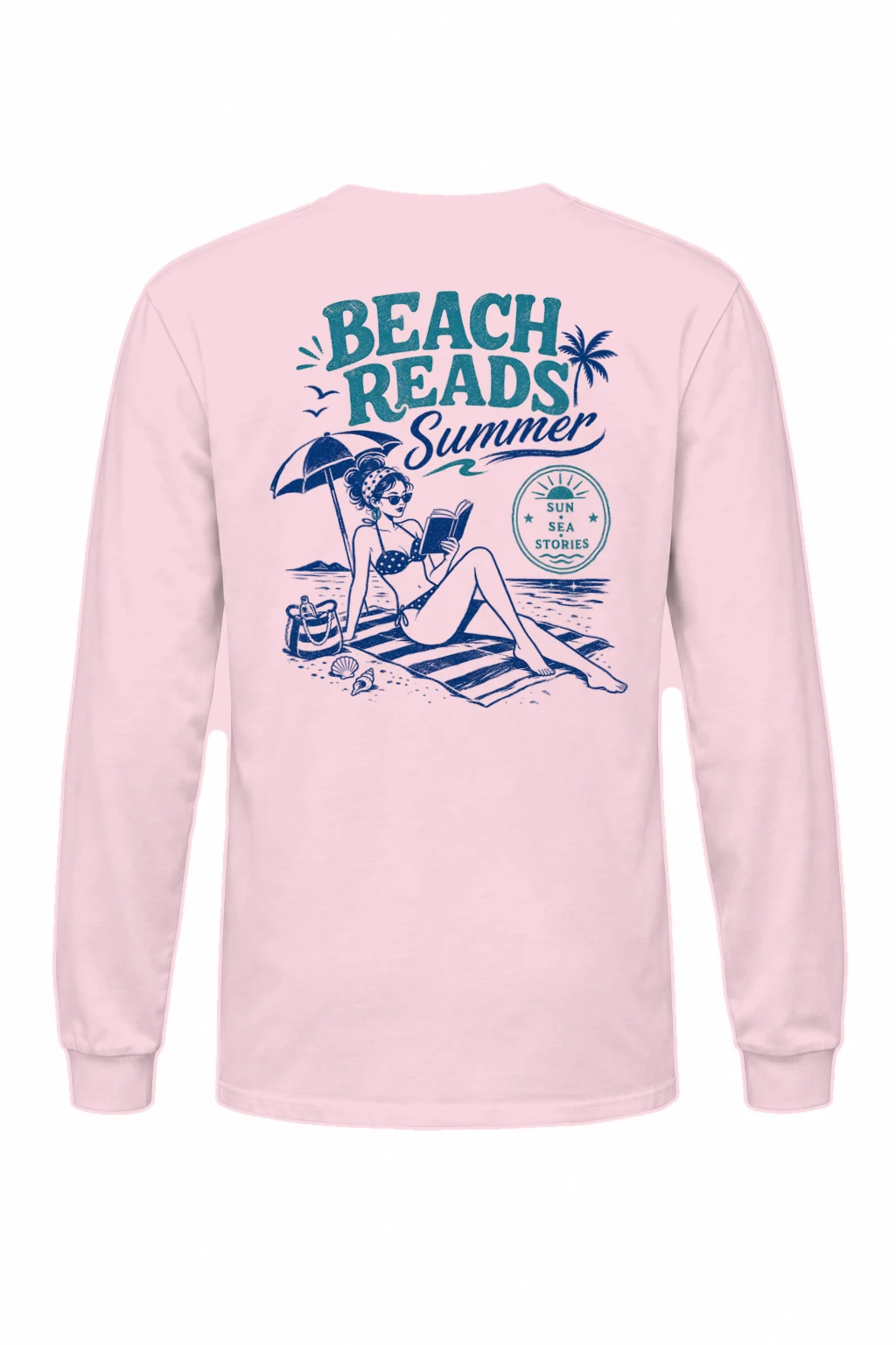 "Beach Reads" Unisex Longsleeve T-shirt | Gildan 2400