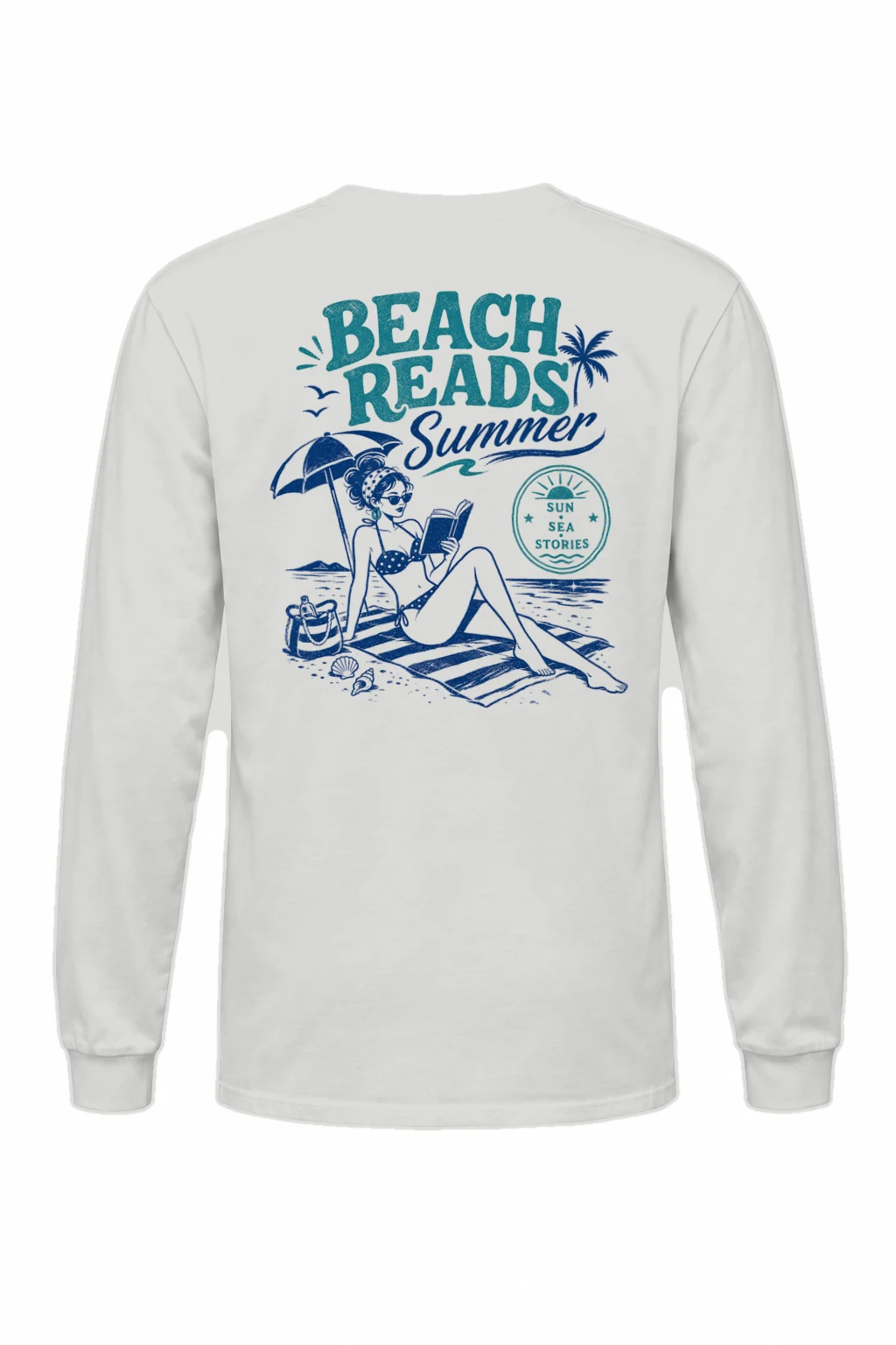 "Beach Reads" Unisex Longsleeve T-shirt | Gildan 2400