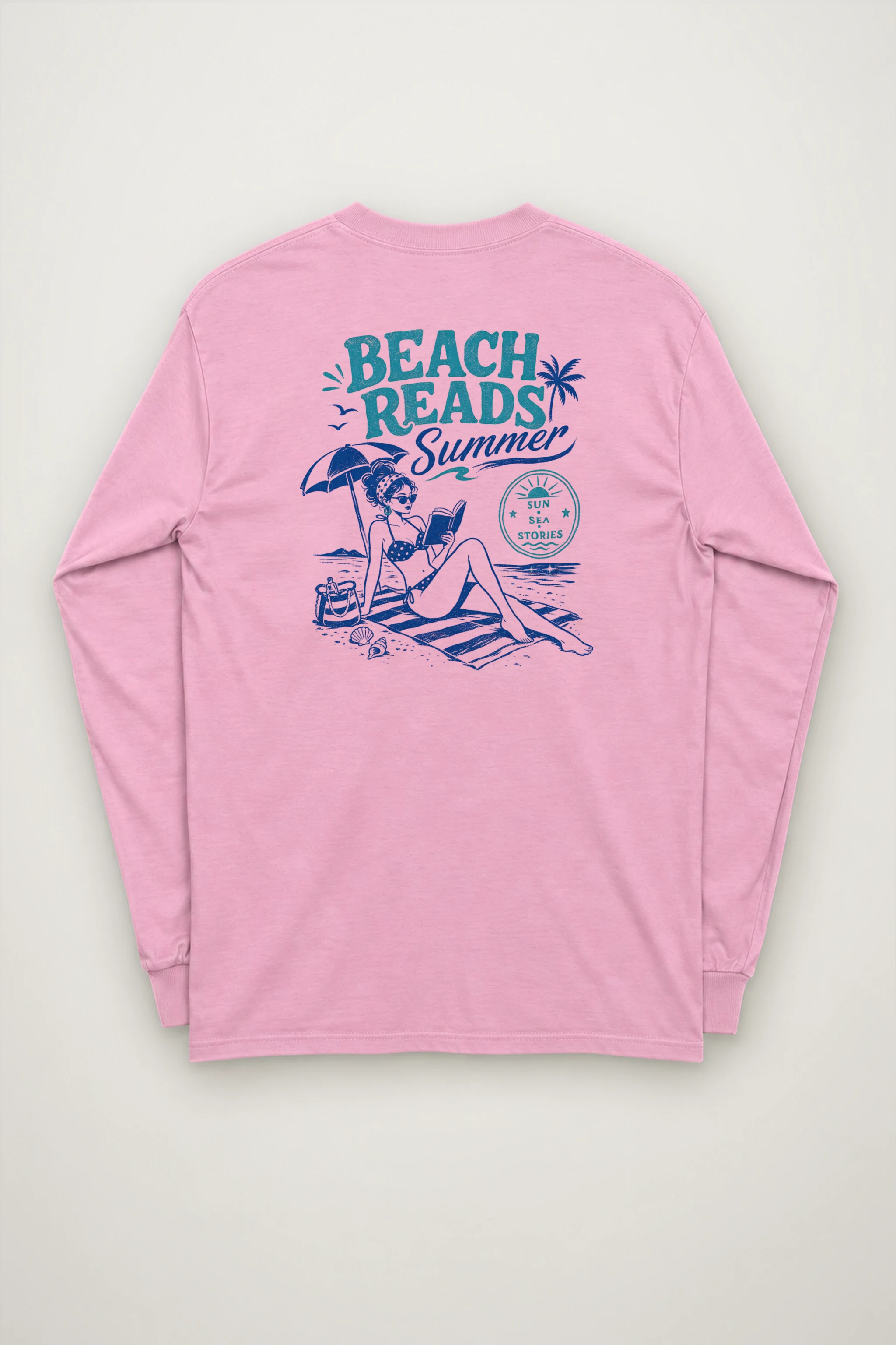 "Beach Reads" Unisex Longsleeve T-shirt