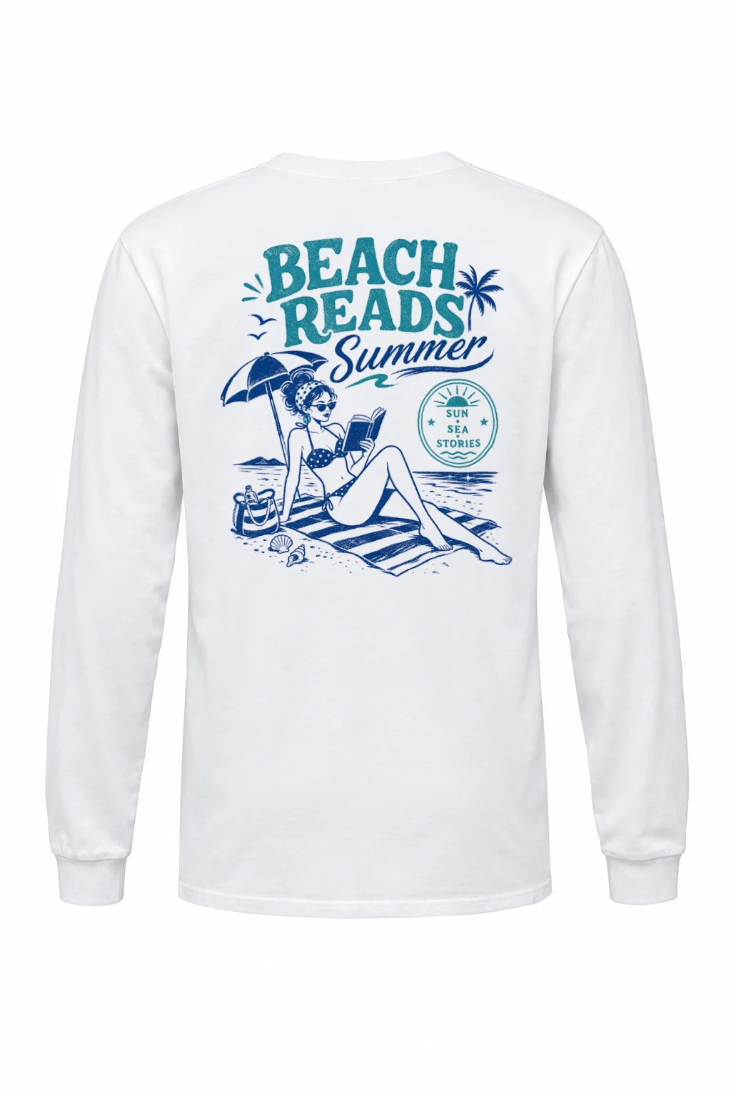 "Beach Reads" Unisex Longsleeve T-shirt | Gildan 2400