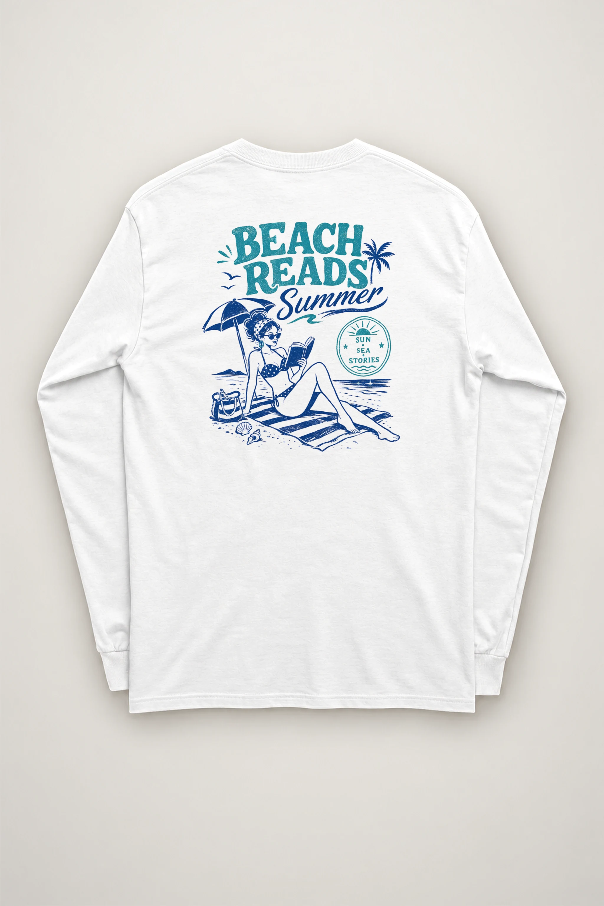 "Beach Reads" Unisex Longsleeve T-shirt