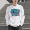 "Beach Vibes" Unisex Longsleeve T-shirt | Gildan 2400