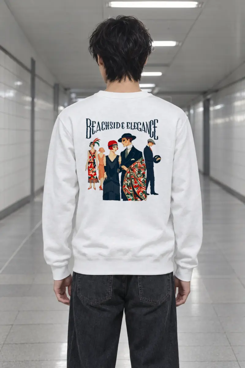 "Beachside Elegance" Heavy Blend Unisex Crewneck Sweatshirt
