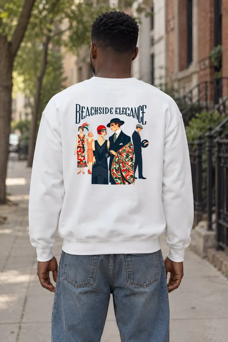 "Beachside Elegance" Heavy Blend Unisex Crewneck Sweatshirt